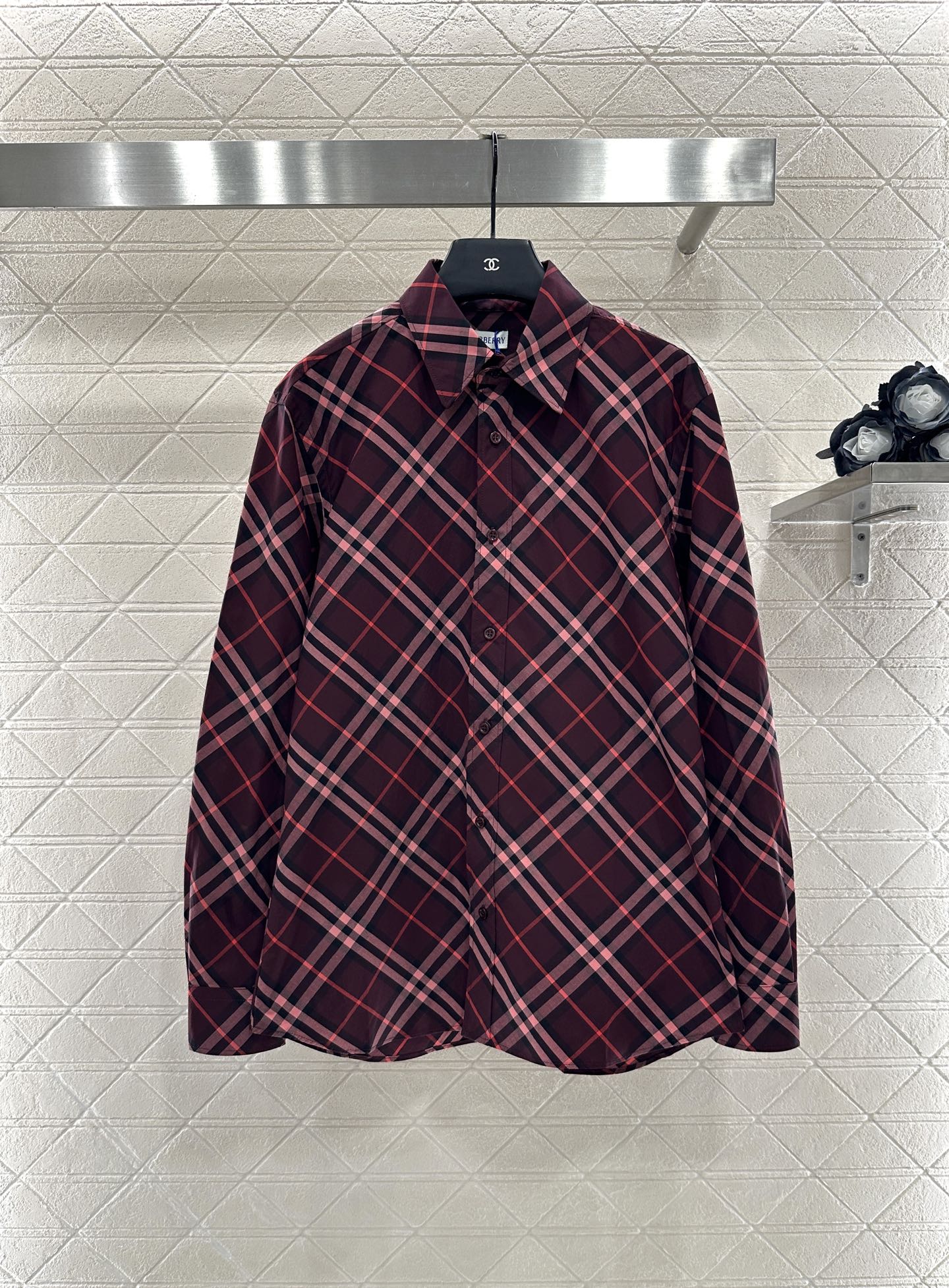 Bur 25 Loose plaid cotton shirt