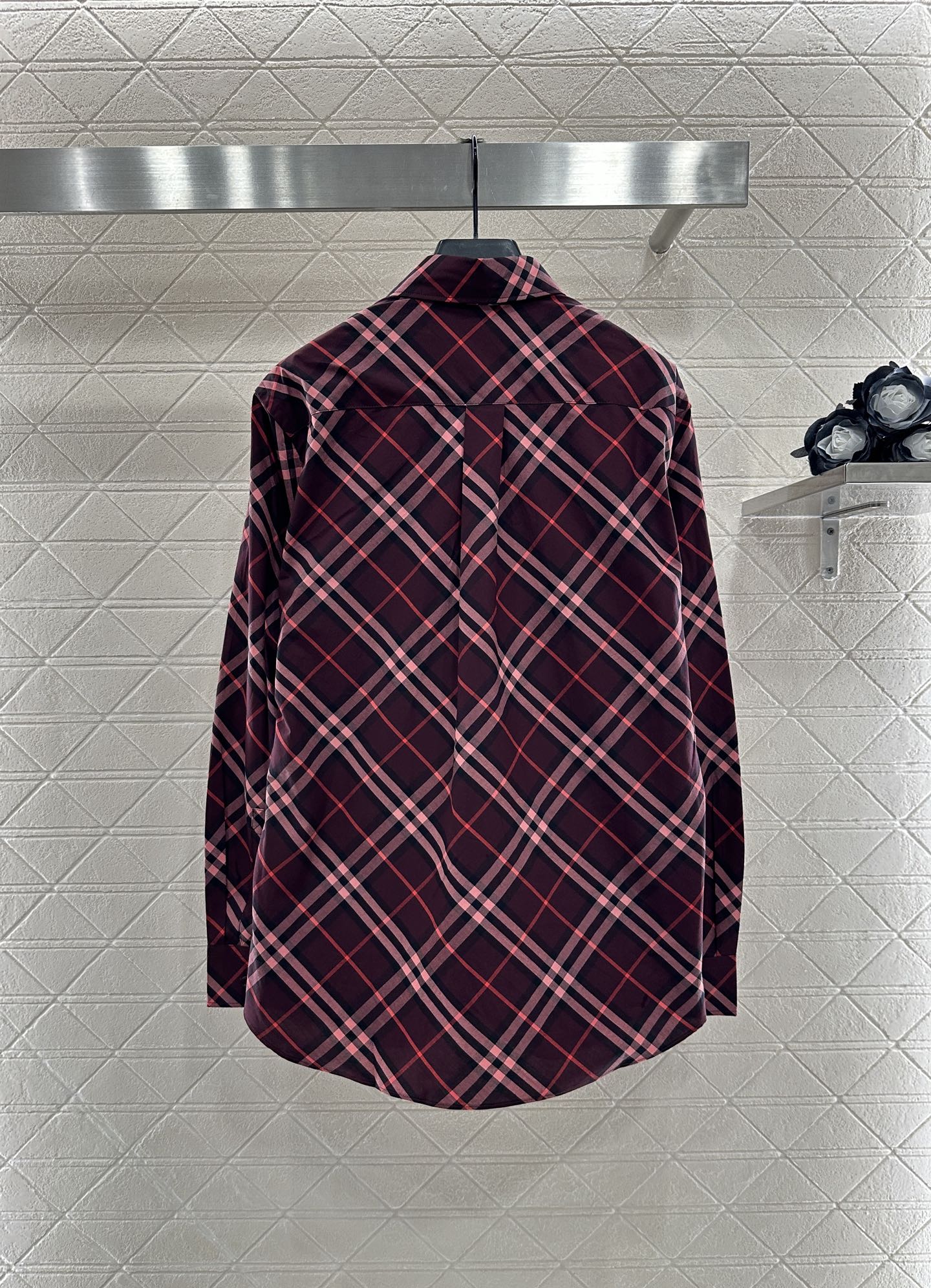 Bur 25 Loose plaid cotton shirt
