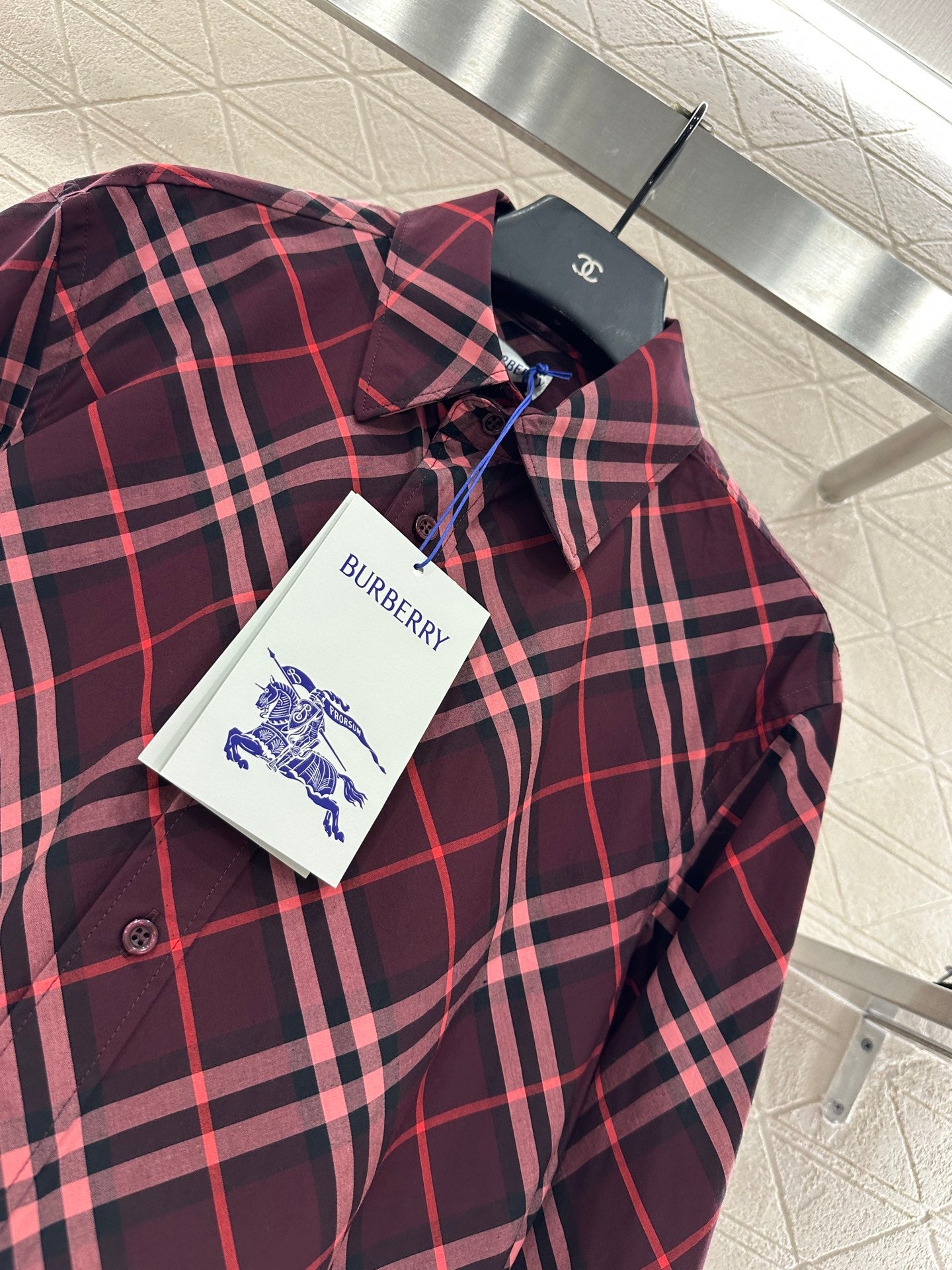 Bur 25 Loose plaid cotton shirt