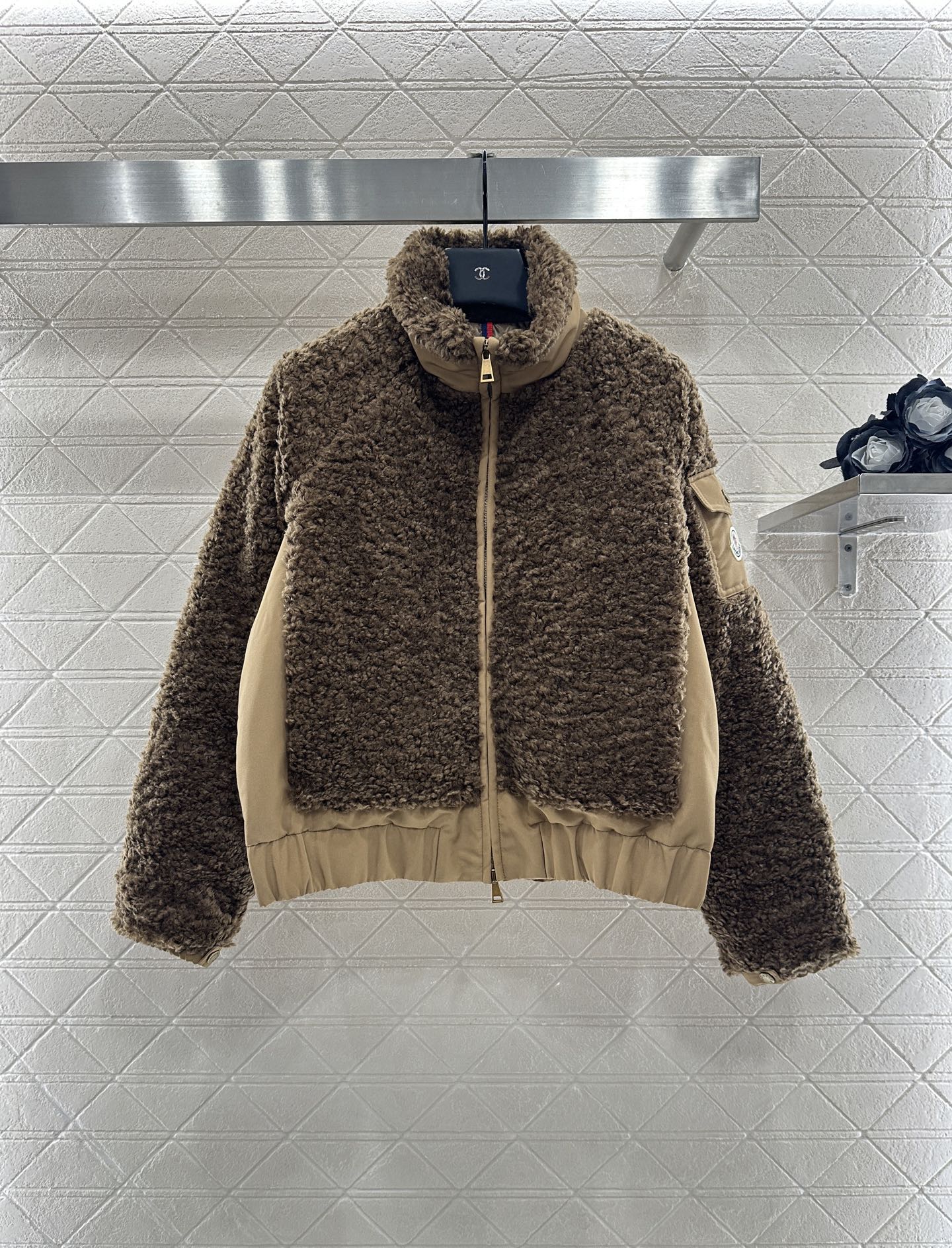 Mon 25 Teddy plush zipper down jacket