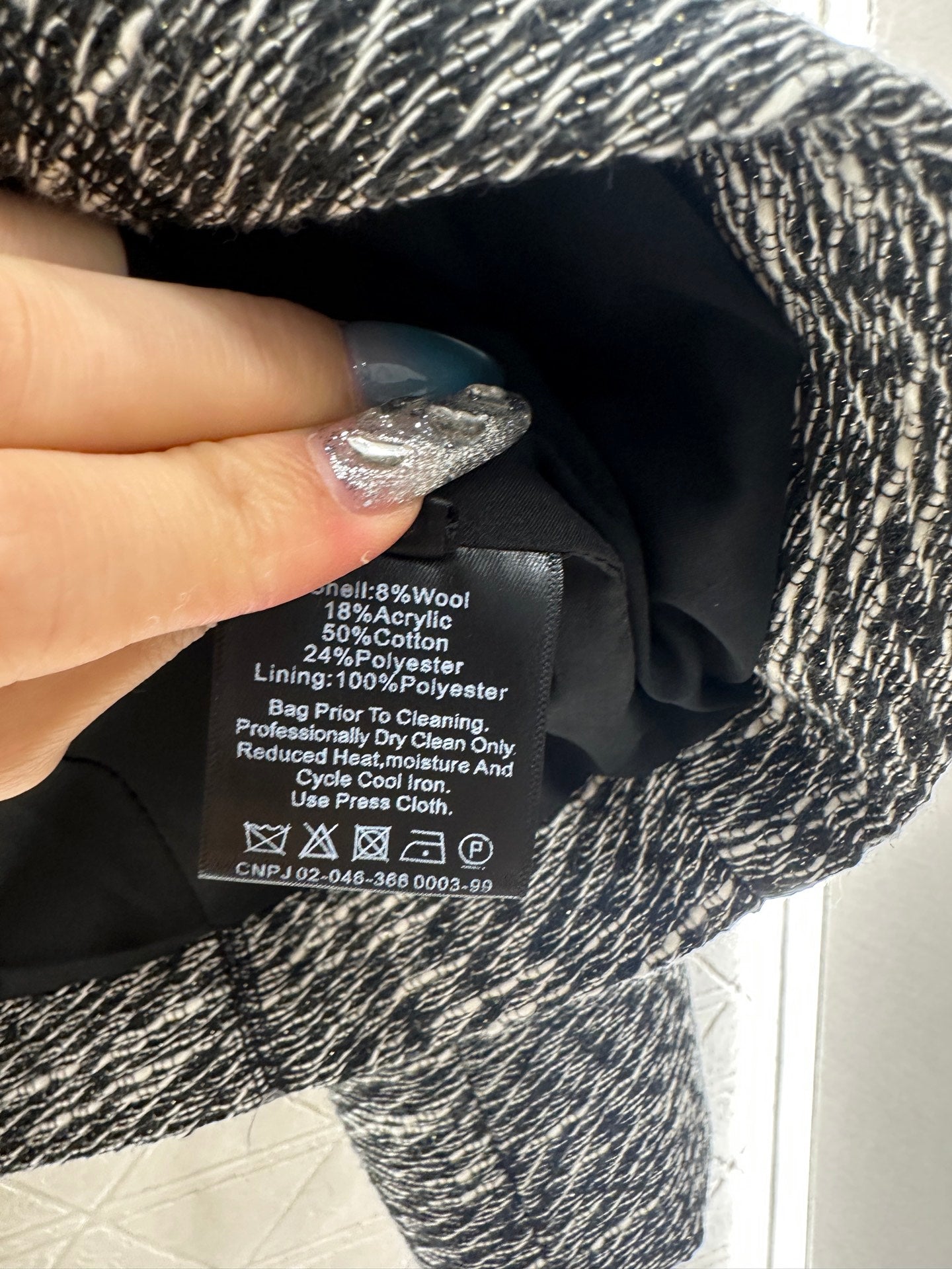 sch 25 Front shoulder lapel jacket
