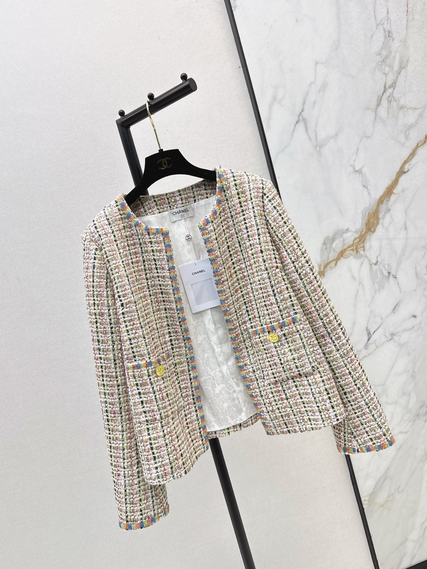 C 25 New woven woolen woolen woolen coat