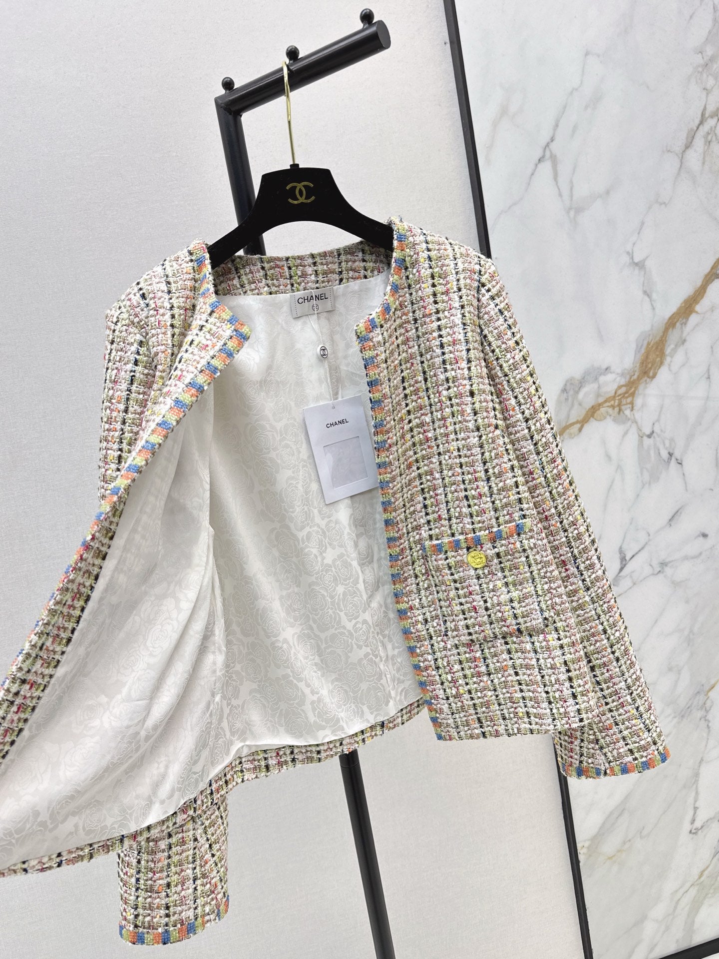 C 25 New woven woolen woolen woolen coat