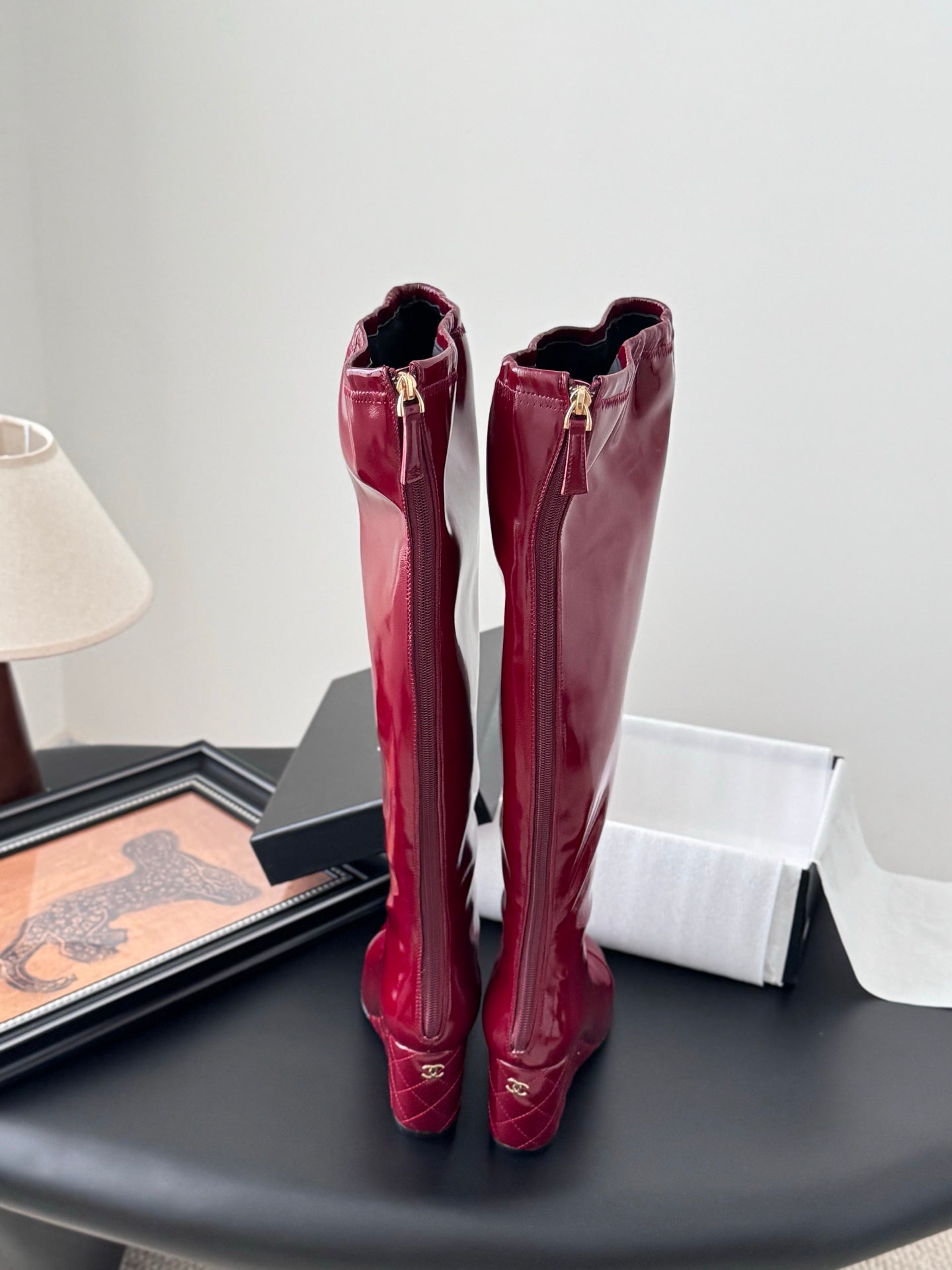 C 25K new wedge boots(BLACK/RED/KHAKI/BEIGI)