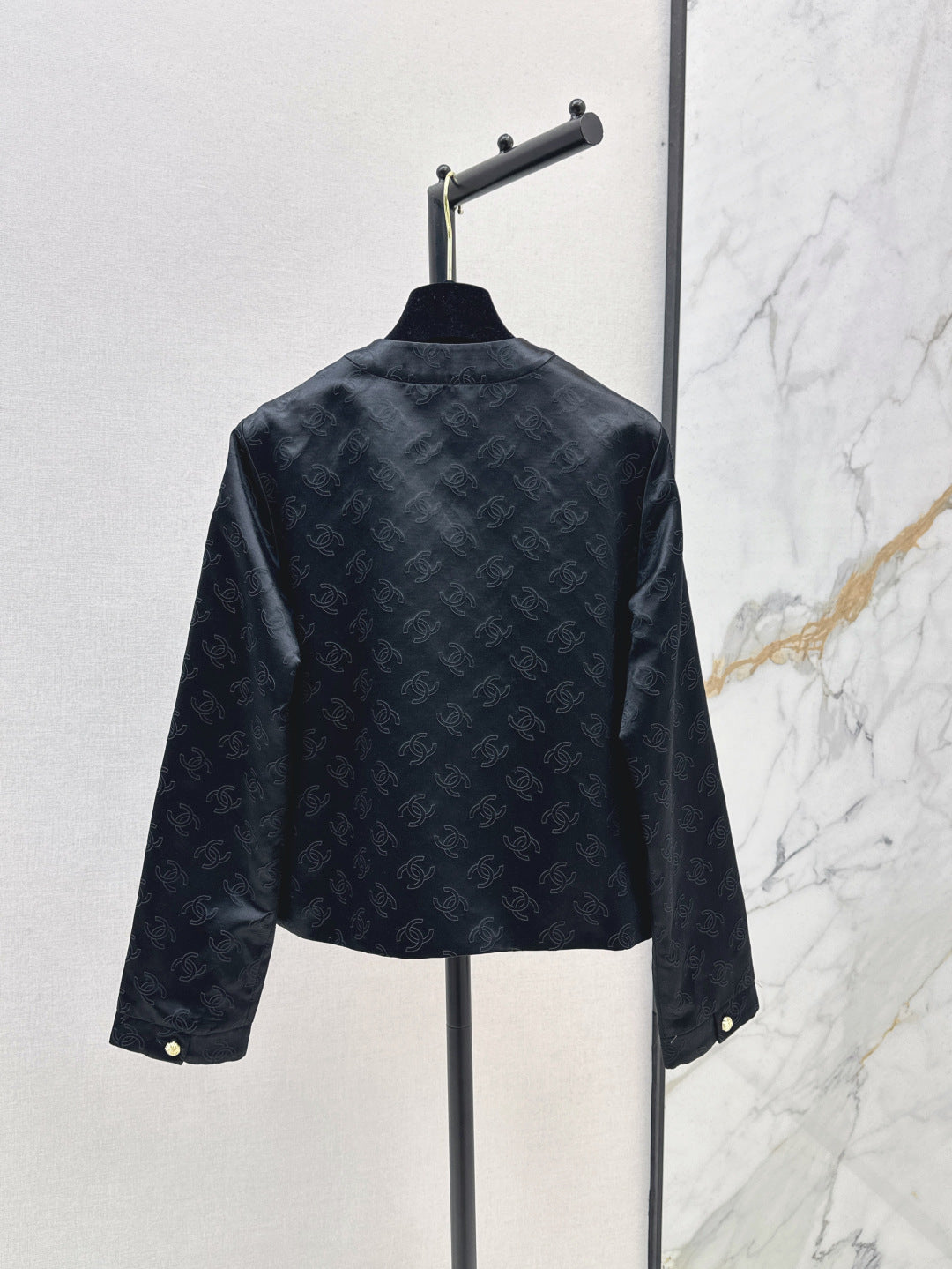 C 25 Silk logo jacquard jacket