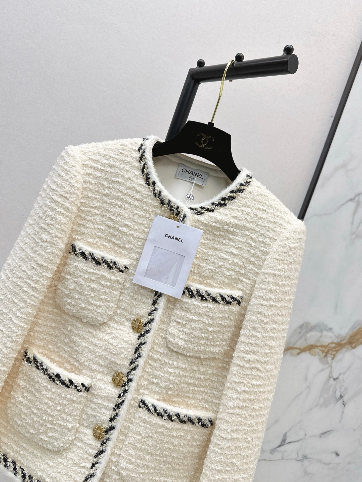 C 25 New woven woolen woolen woolen coat