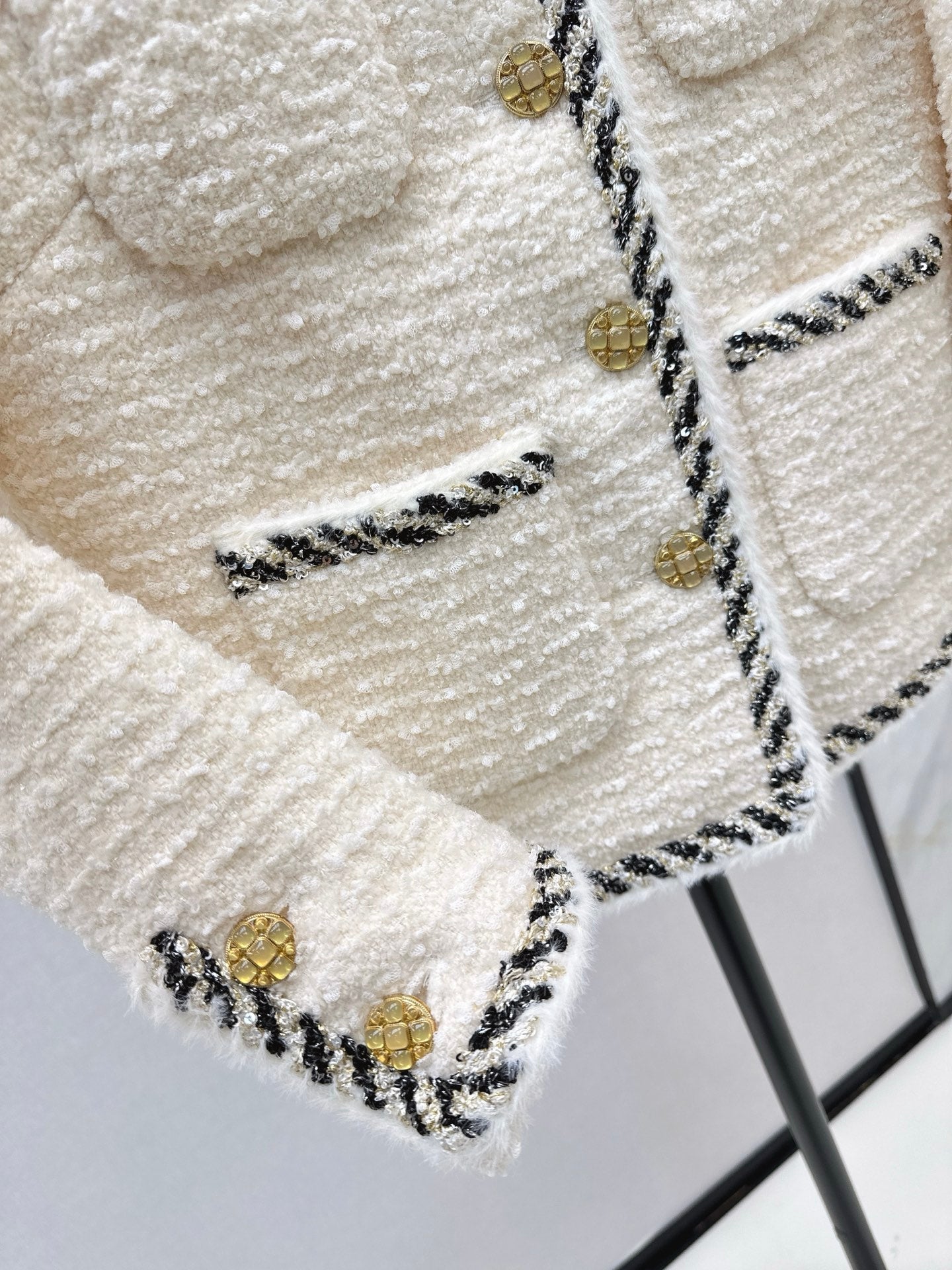 C 25 New woven woolen woolen woolen coat