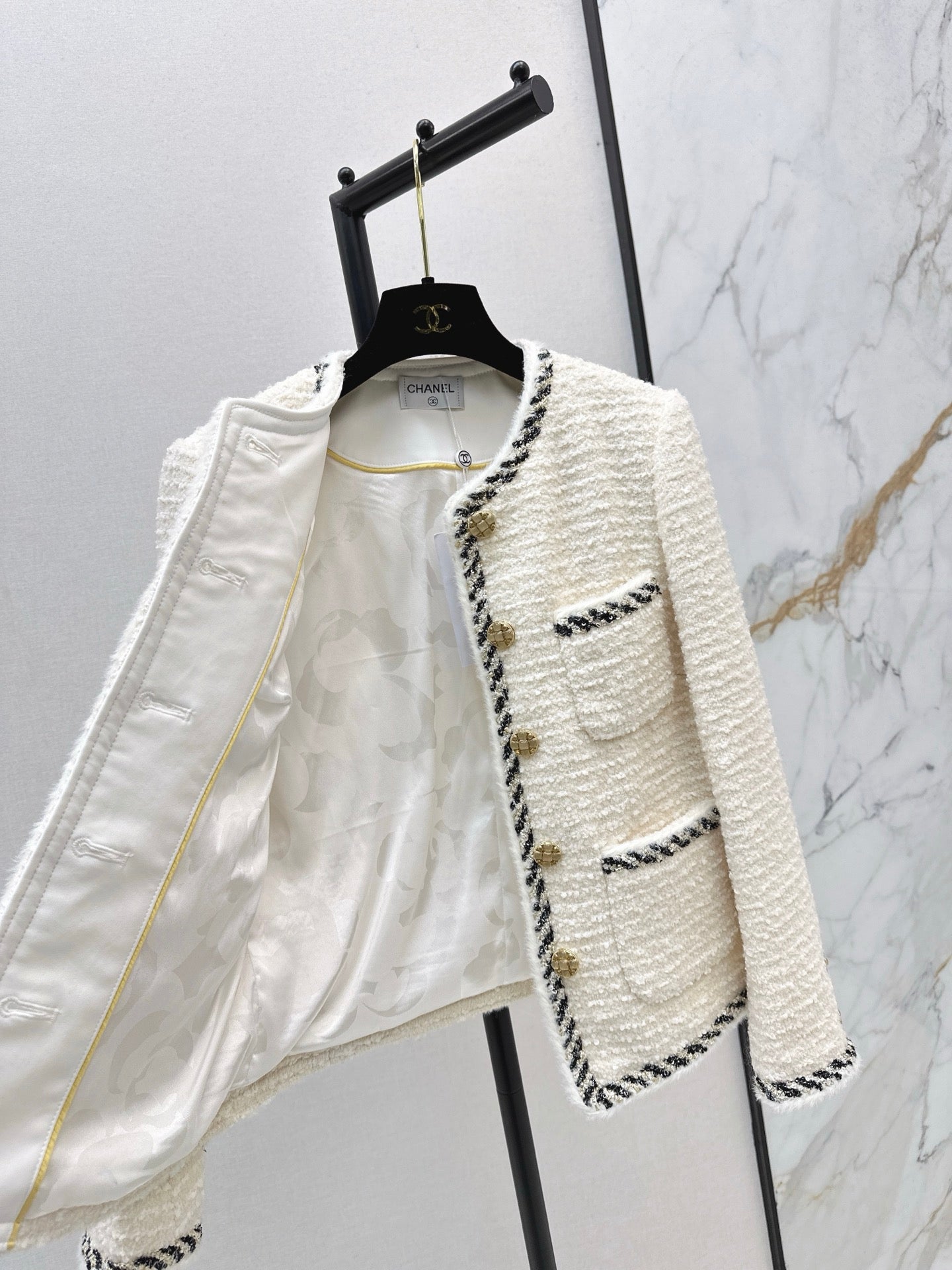 C 25 New woven woolen woolen woolen coat