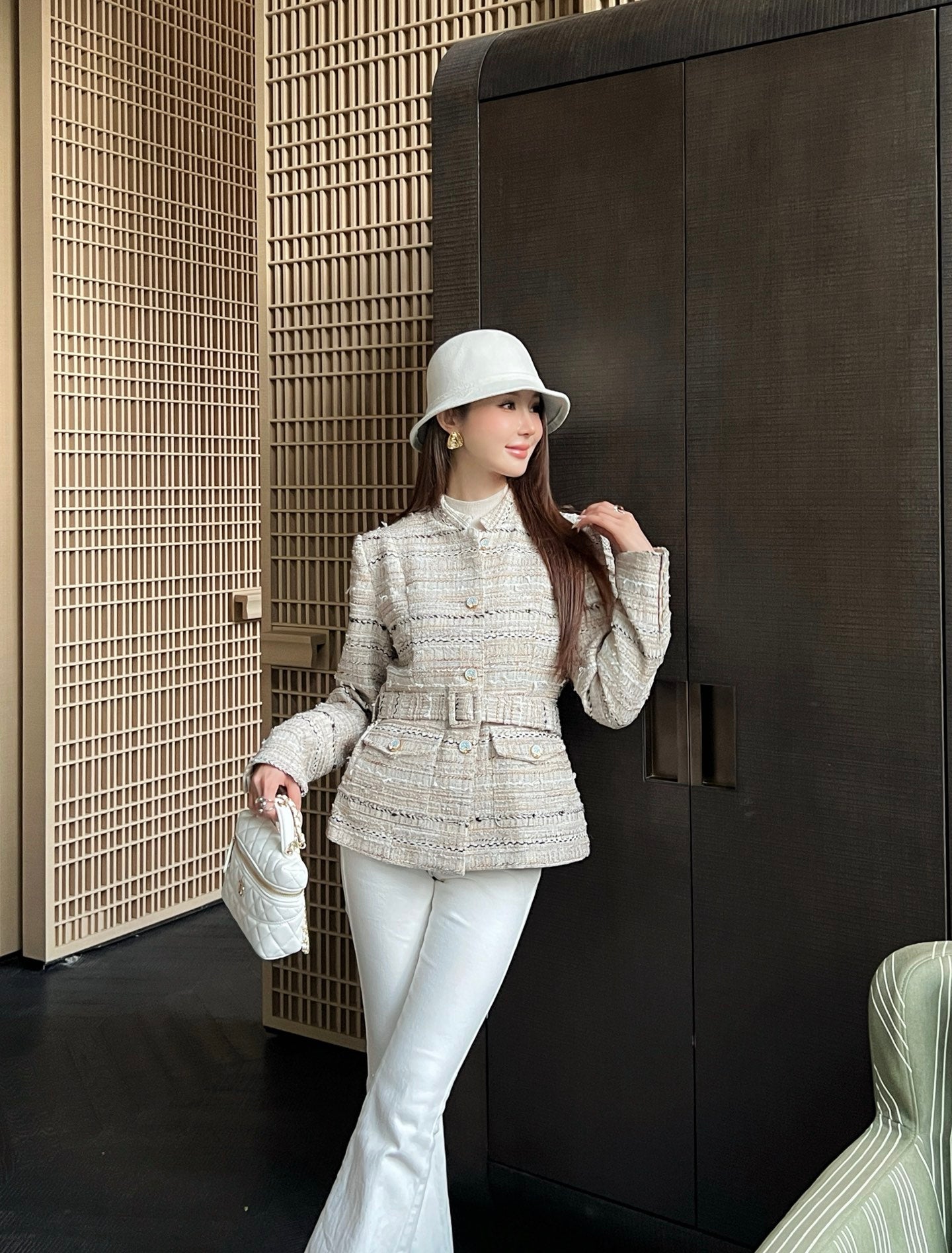 C 25 New socialite style woven jacket