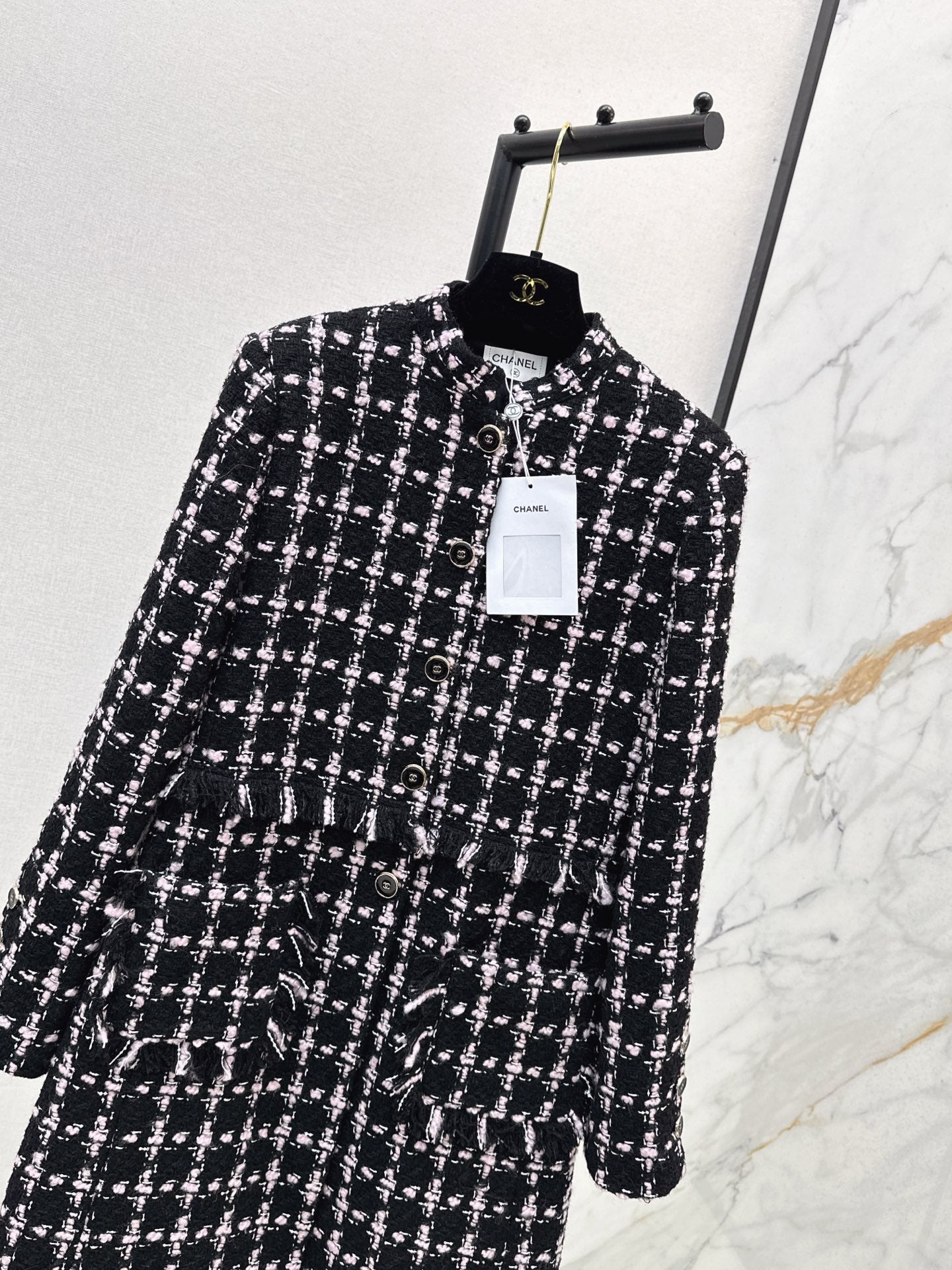 C 25 New Positioning Plaid Woven Long Dress🖤