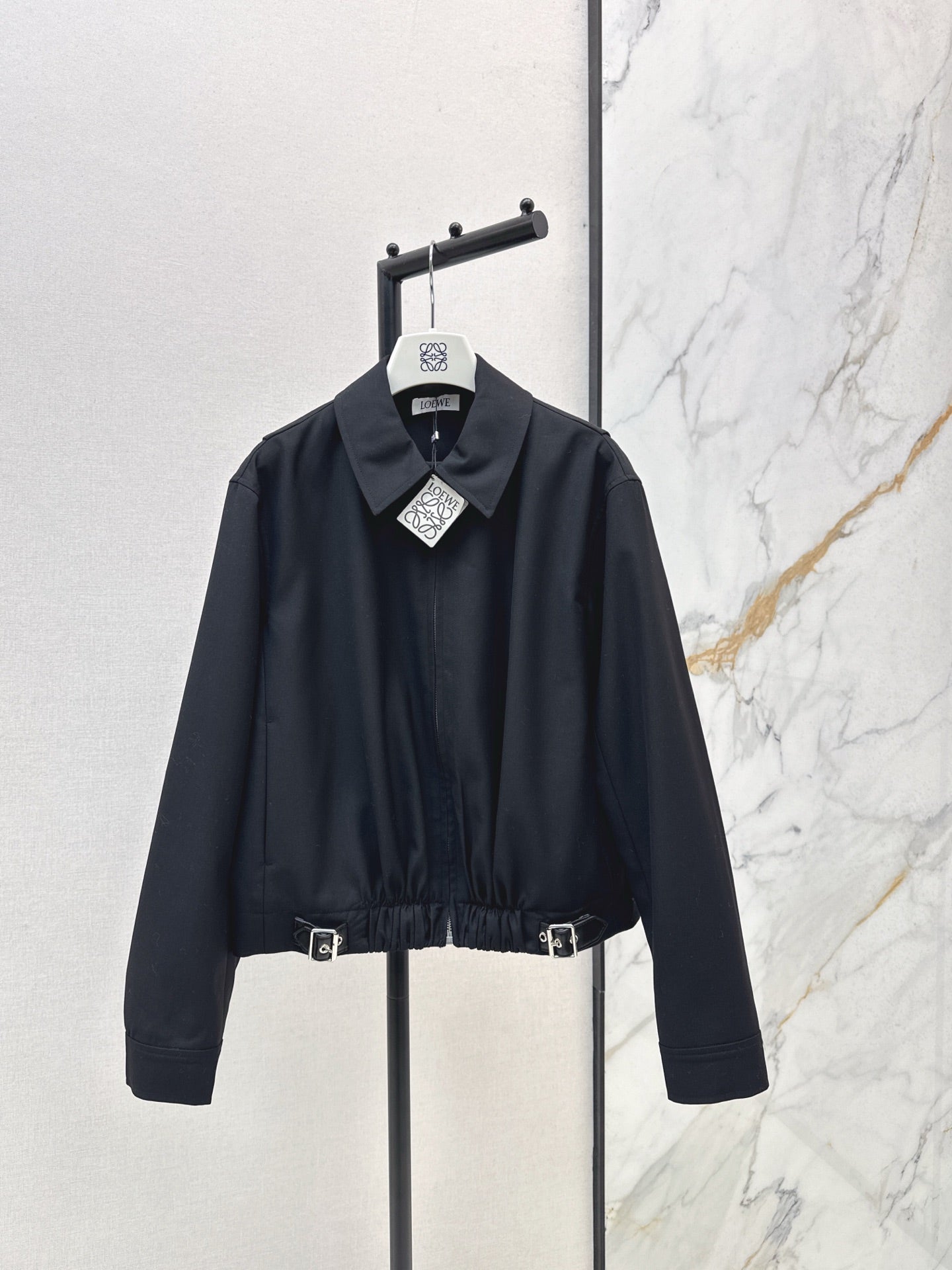 Lo 25 New style lapel short jacket(wine red/BLACK)