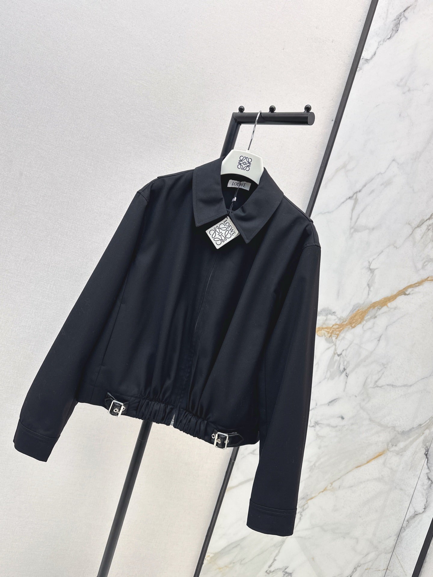 Lo 25 New style lapel short jacket(wine red/BLACK)