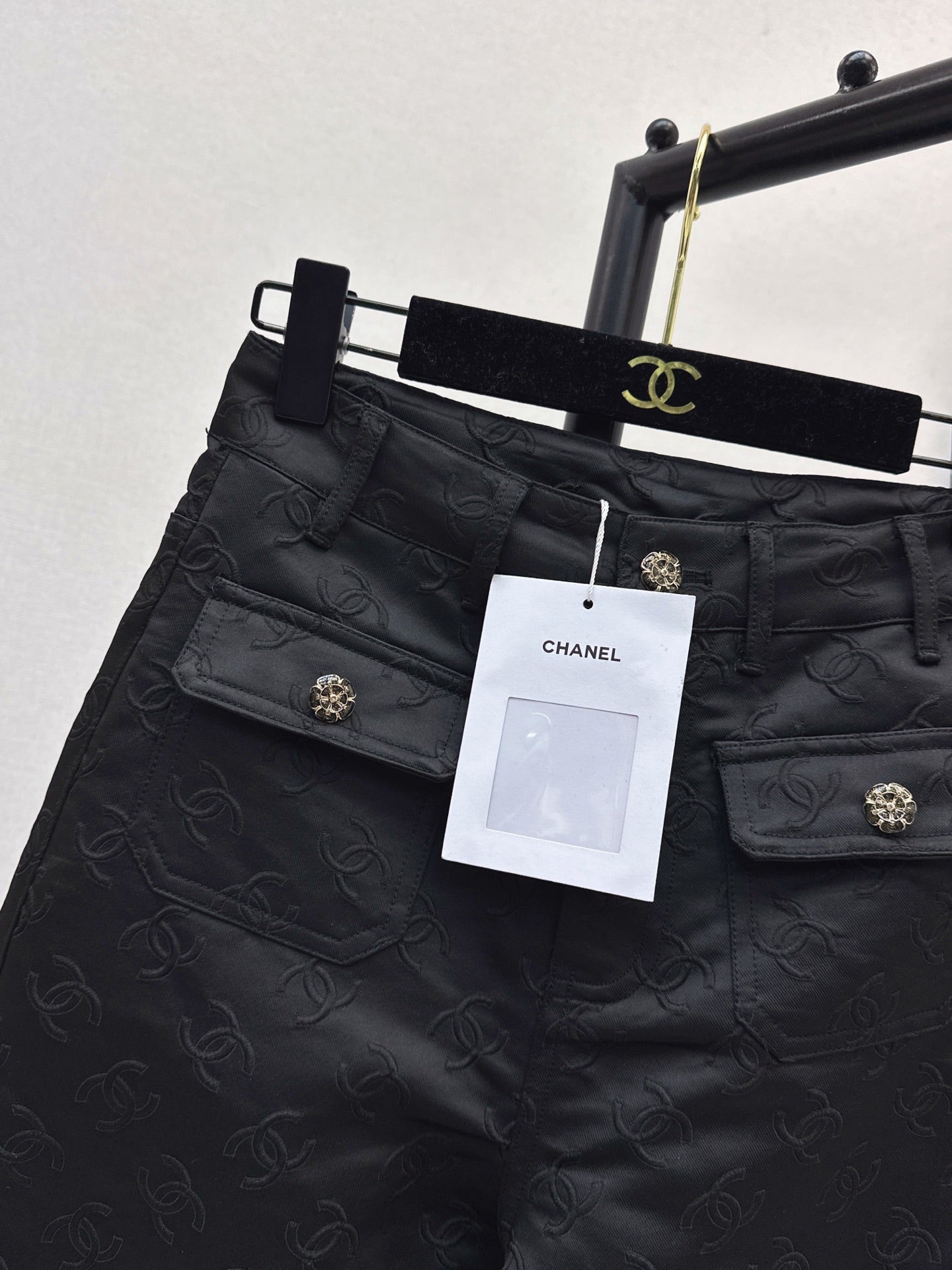 C 25 New jacquard logo trousers