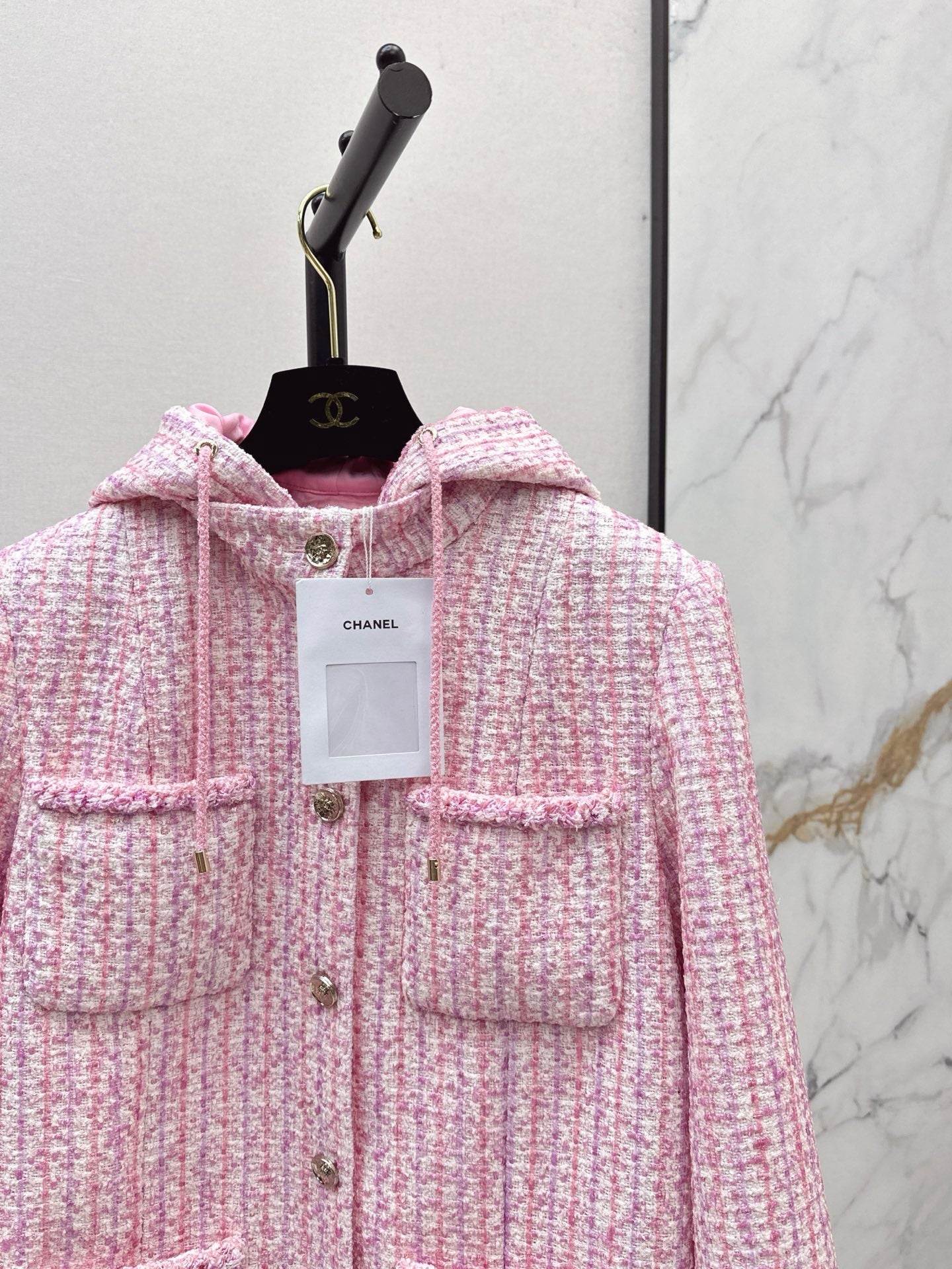 C 25 Sakura Pink Pearl Woven Jacket