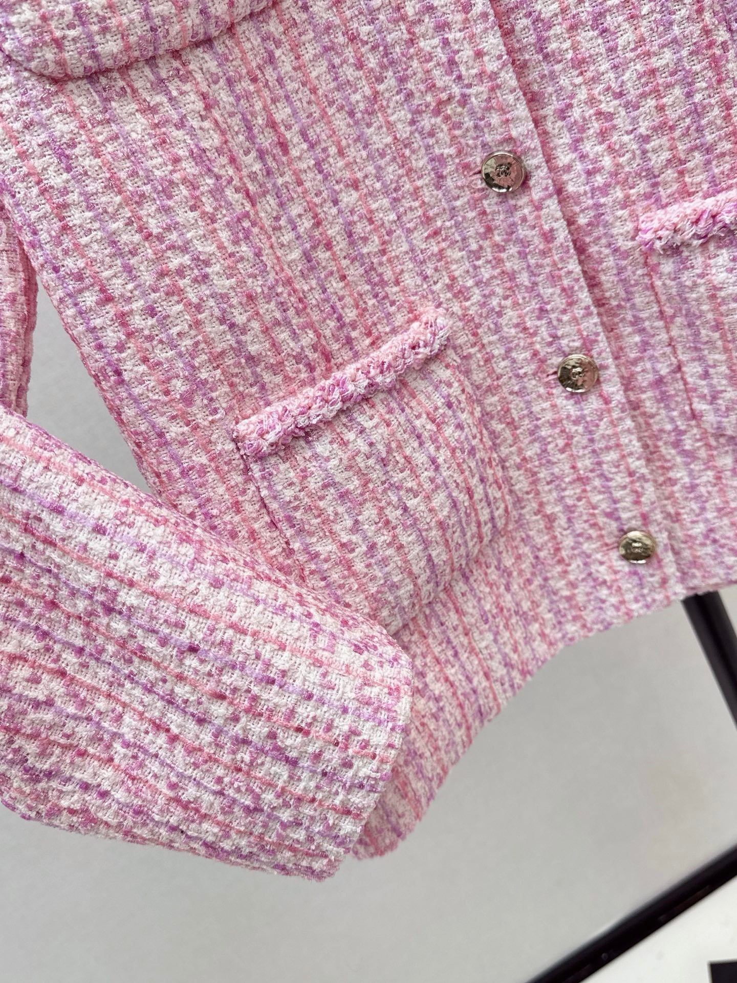 C 25 Sakura Pink Pearl Woven Jacket