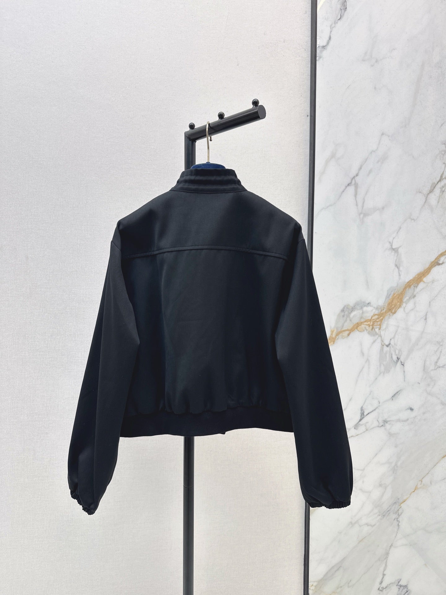 L 25 New drawstring jacket(KHAKI/BLACK)