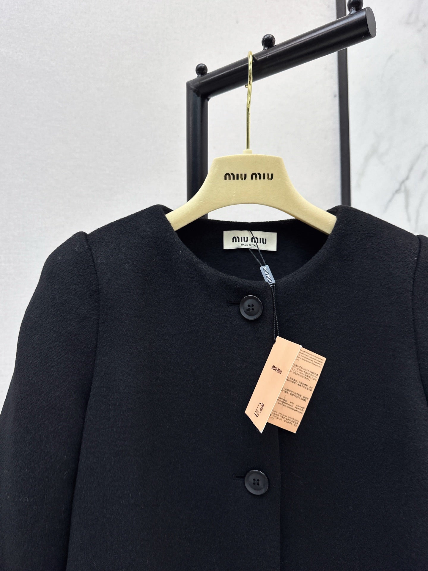 Mi 25 New classic single-breasted wool coat(GRAY/BLACK)