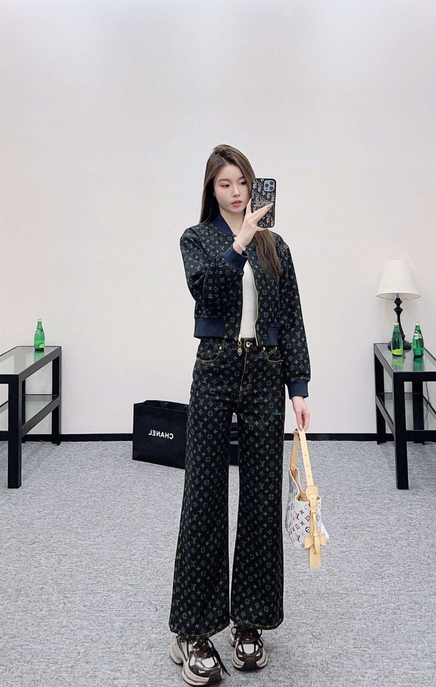 L 25 Denim jacket + trousers set