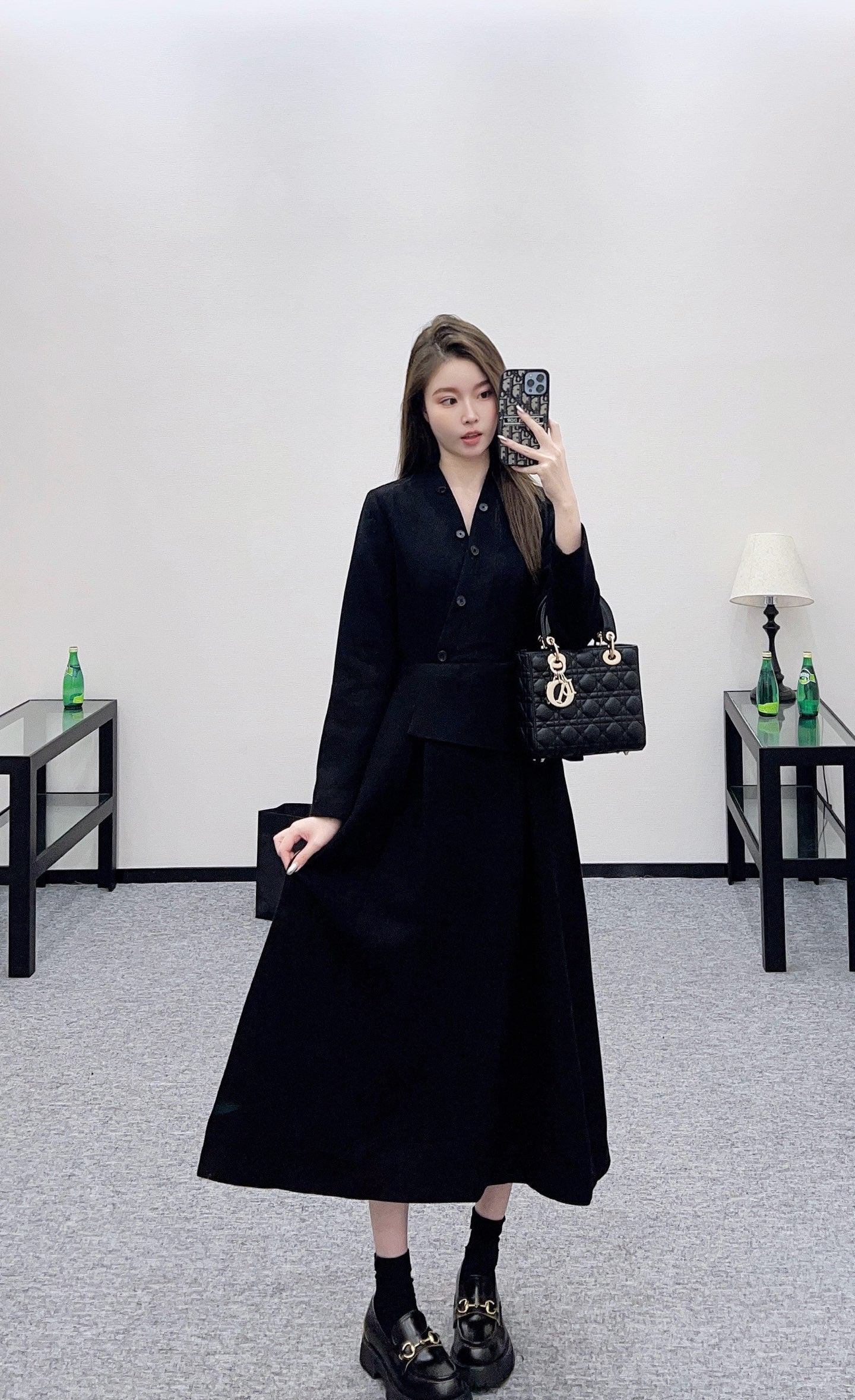 Di 25 Detachable pleated lace dress
