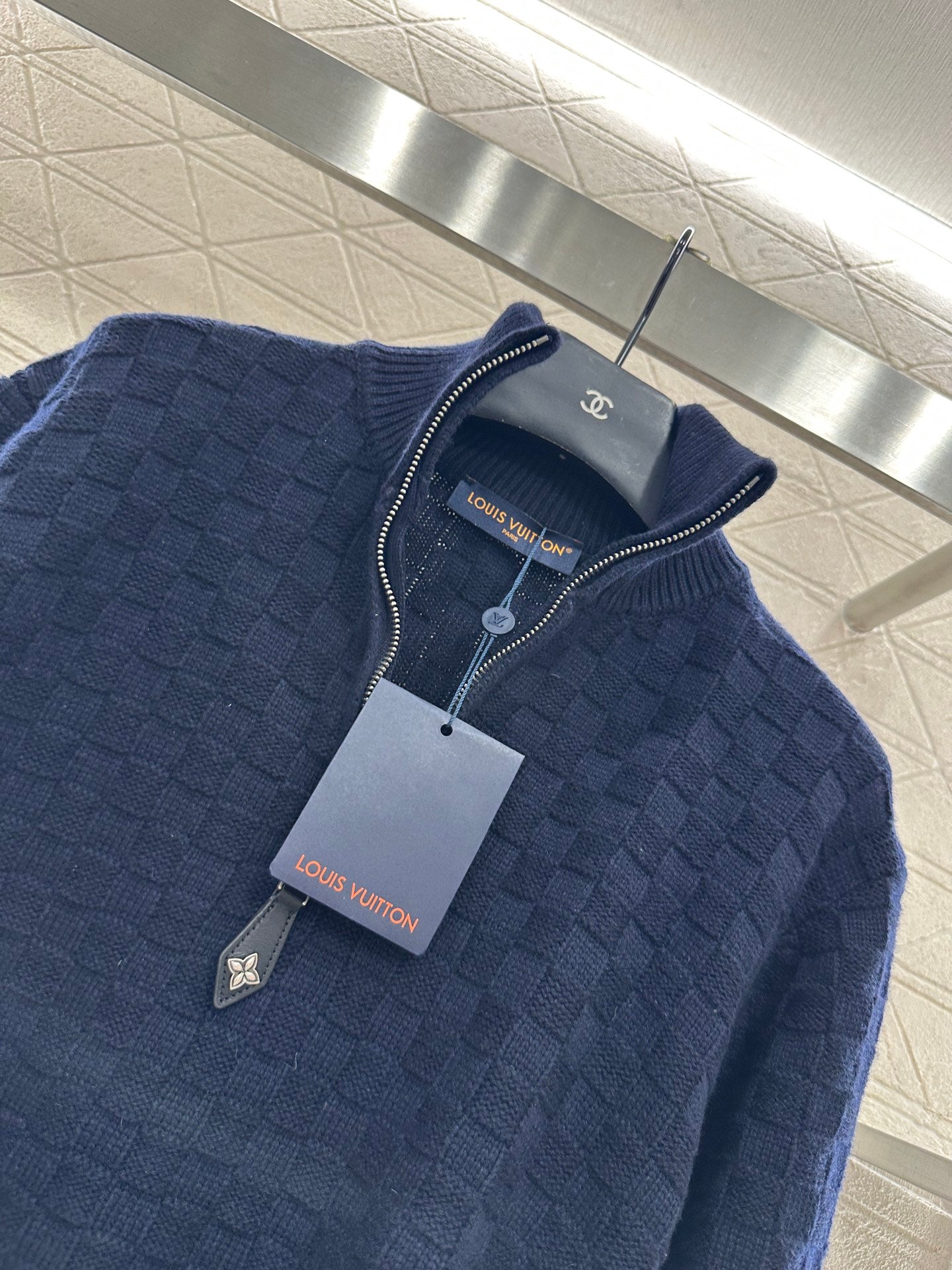 L 25 Turtleneck Zippered Knit Cashmere Wool Sweater