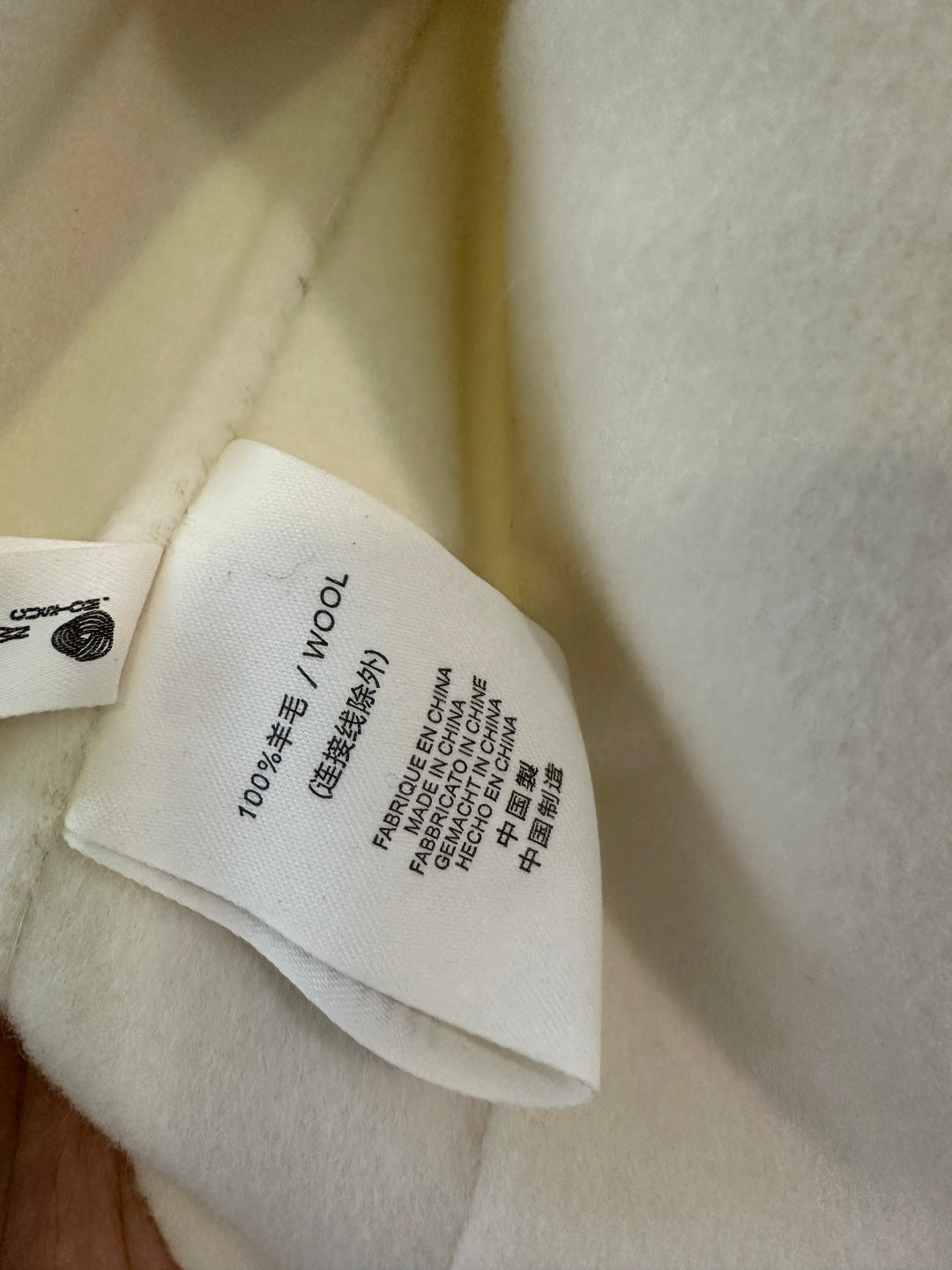 C 25fw New Fox Fur Wool Jacket(WHITE/PINK)