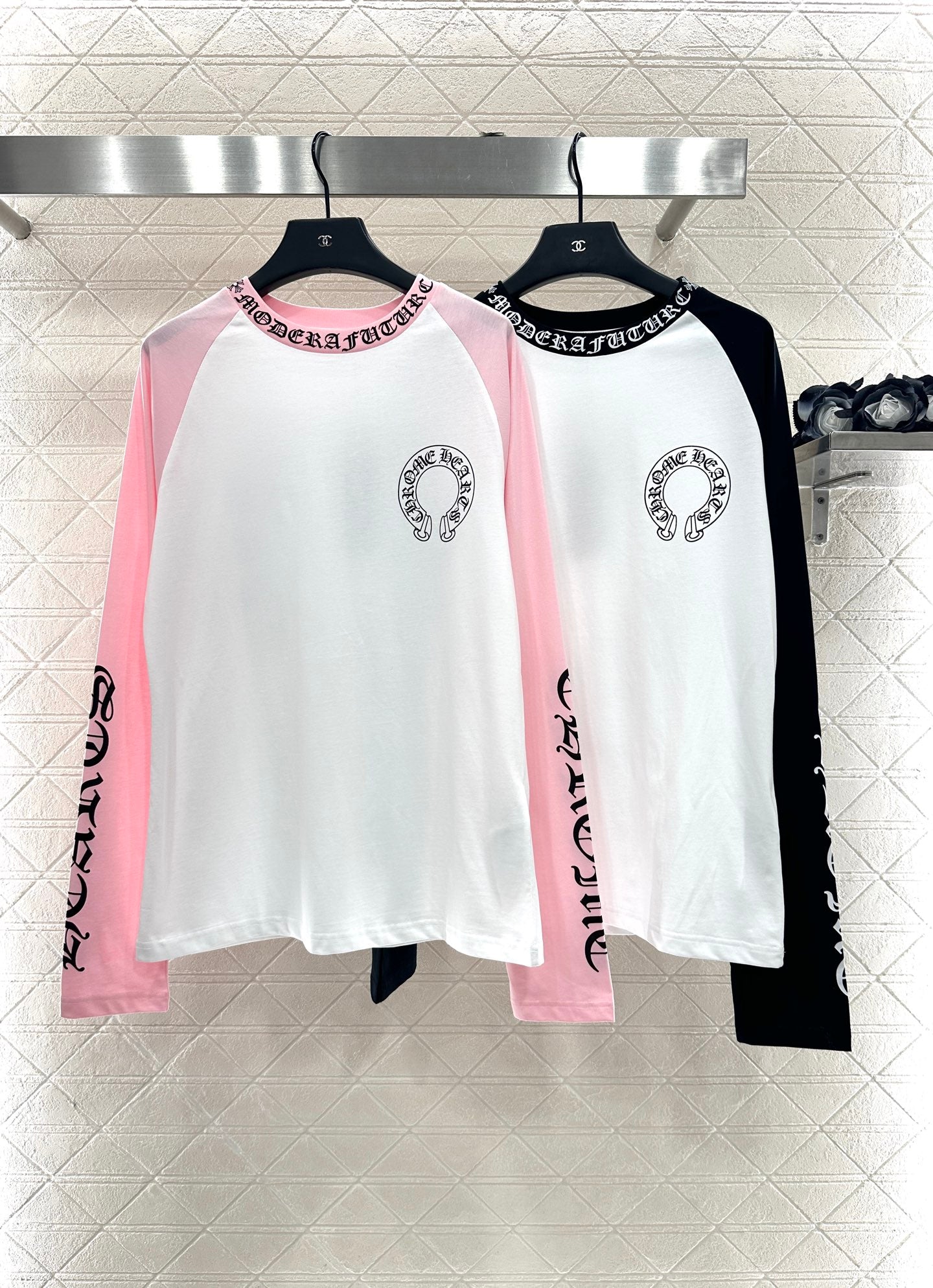 Chr 25 Letter print long-sleeved top