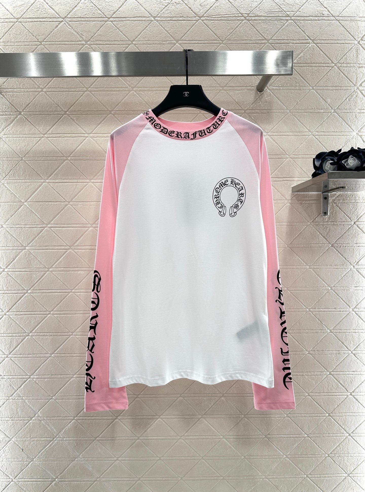 Chr 25 Letter print long-sleeved top
