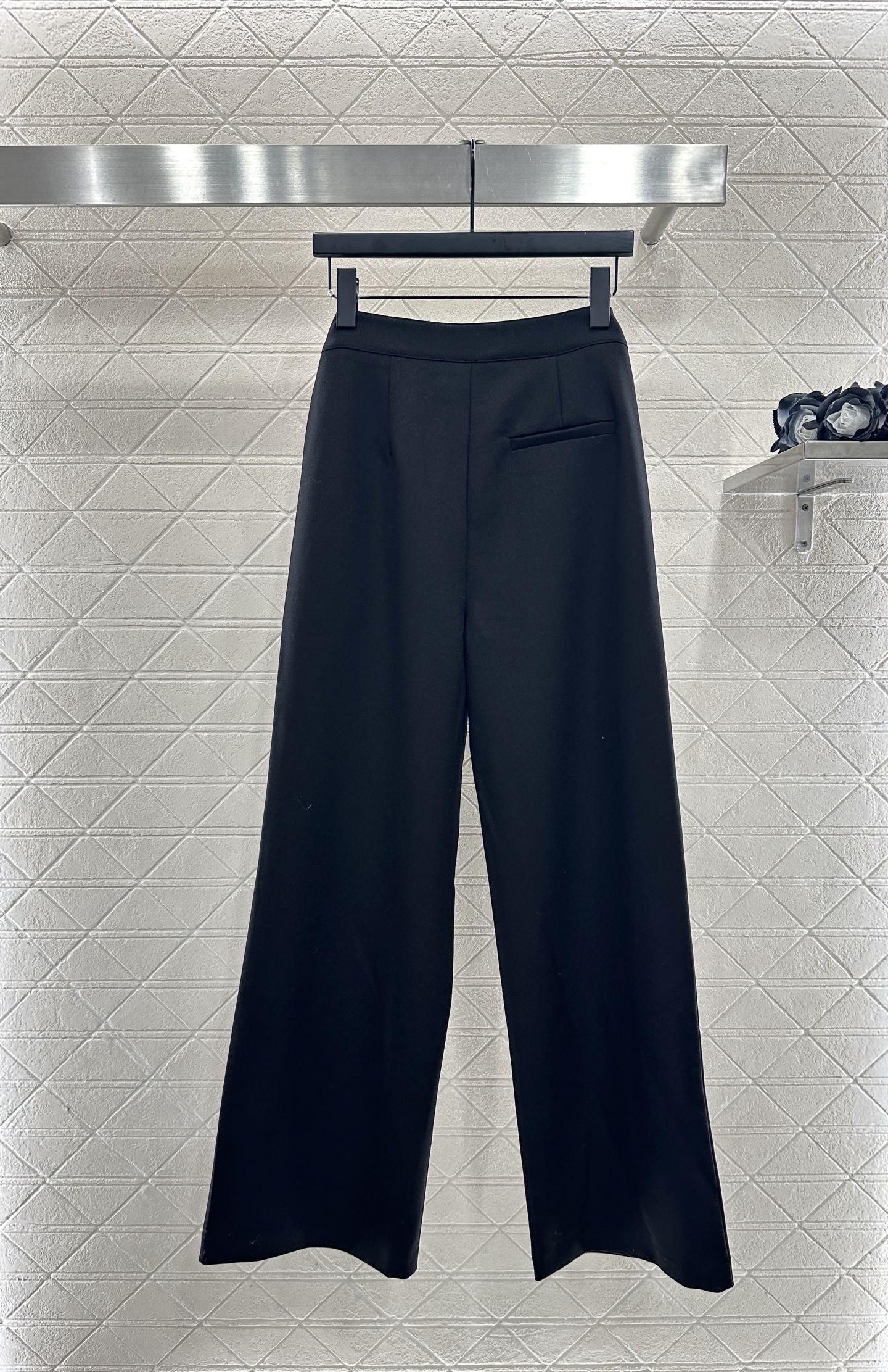 Di 25 Leather collar jacket and trousers suit(KHAKI/BLACK)