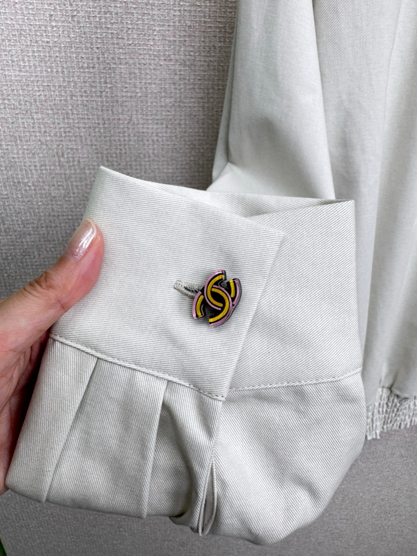 C 25 New vintage collection high collar waist shirt(BLUE/GRAY)