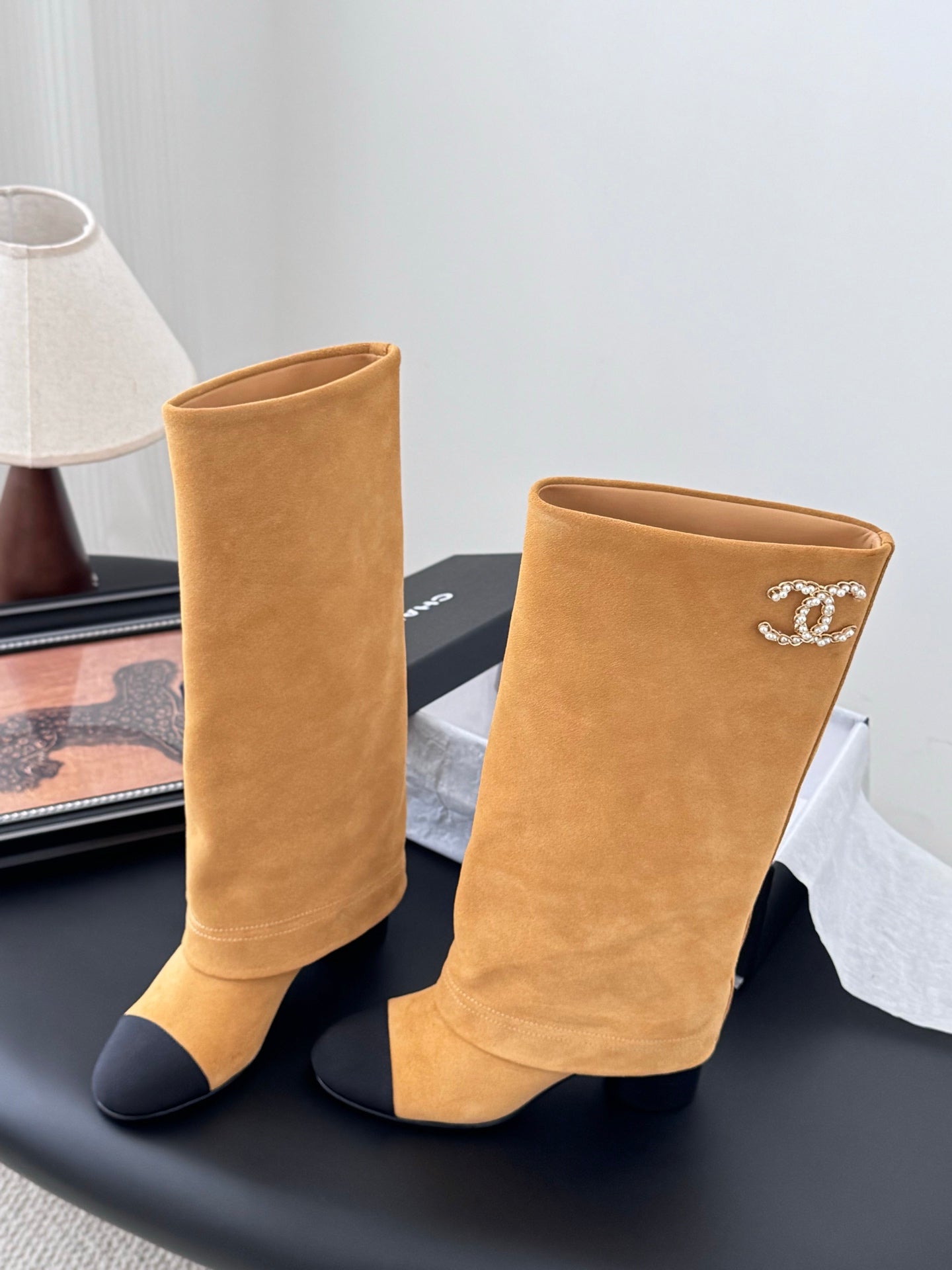 C 25K New Chain Boots(KHAKI/WHITE)