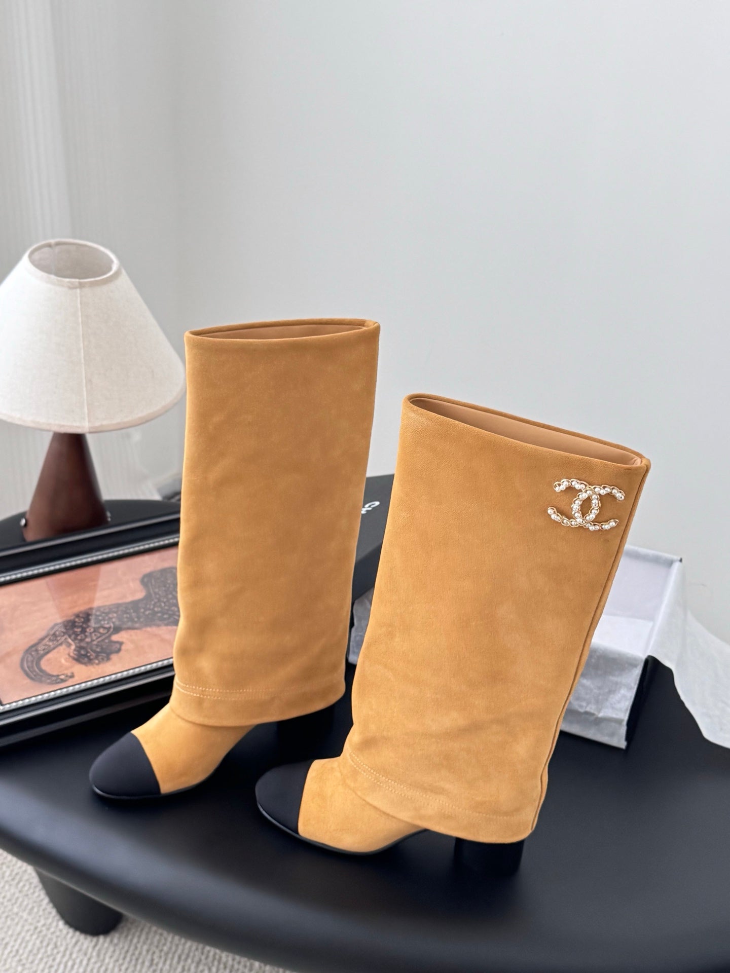C 25K New Chain Boots(KHAKI/WHITE)