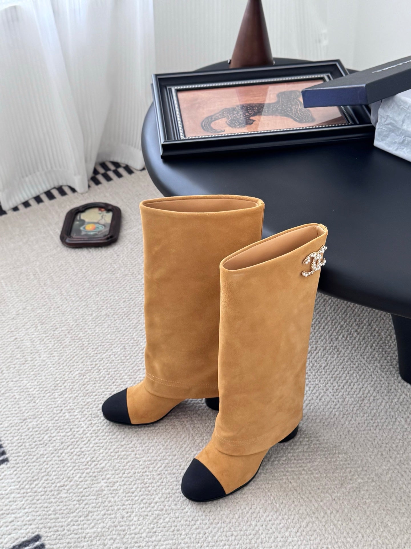 C 25K New Chain Boots(KHAKI/WHITE)