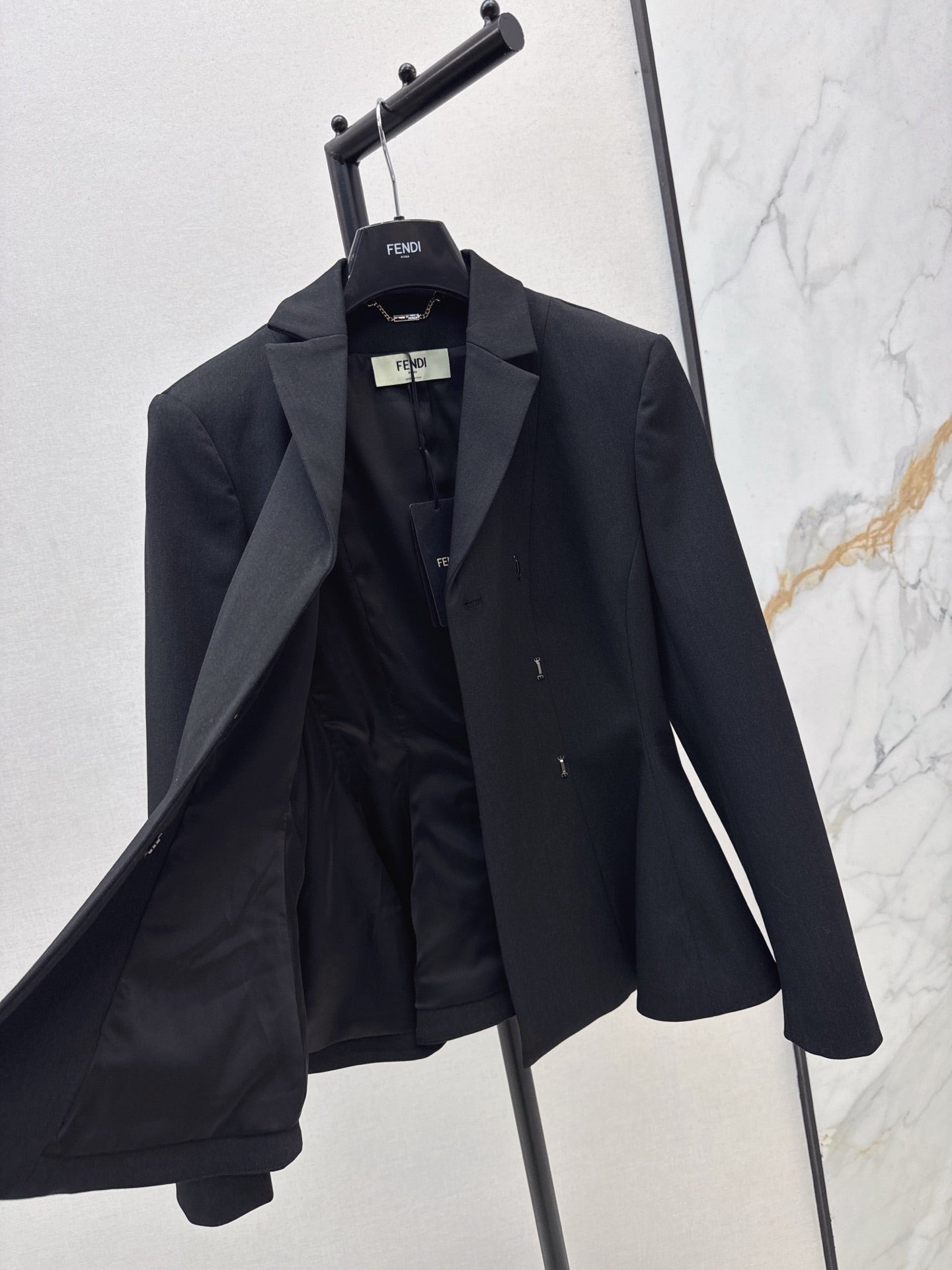 Fe 25 New Black Short Suit Jacket