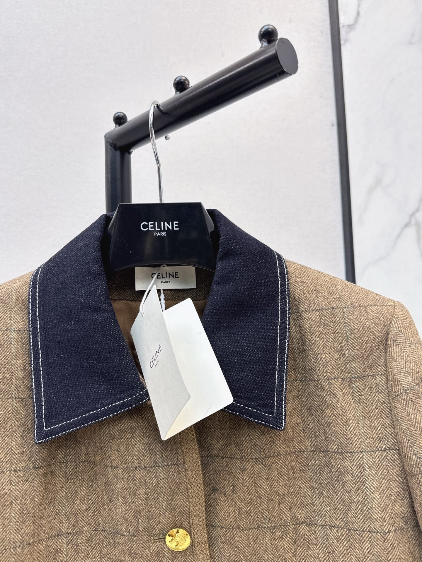 Ce 25 New denim patchwork short jacket