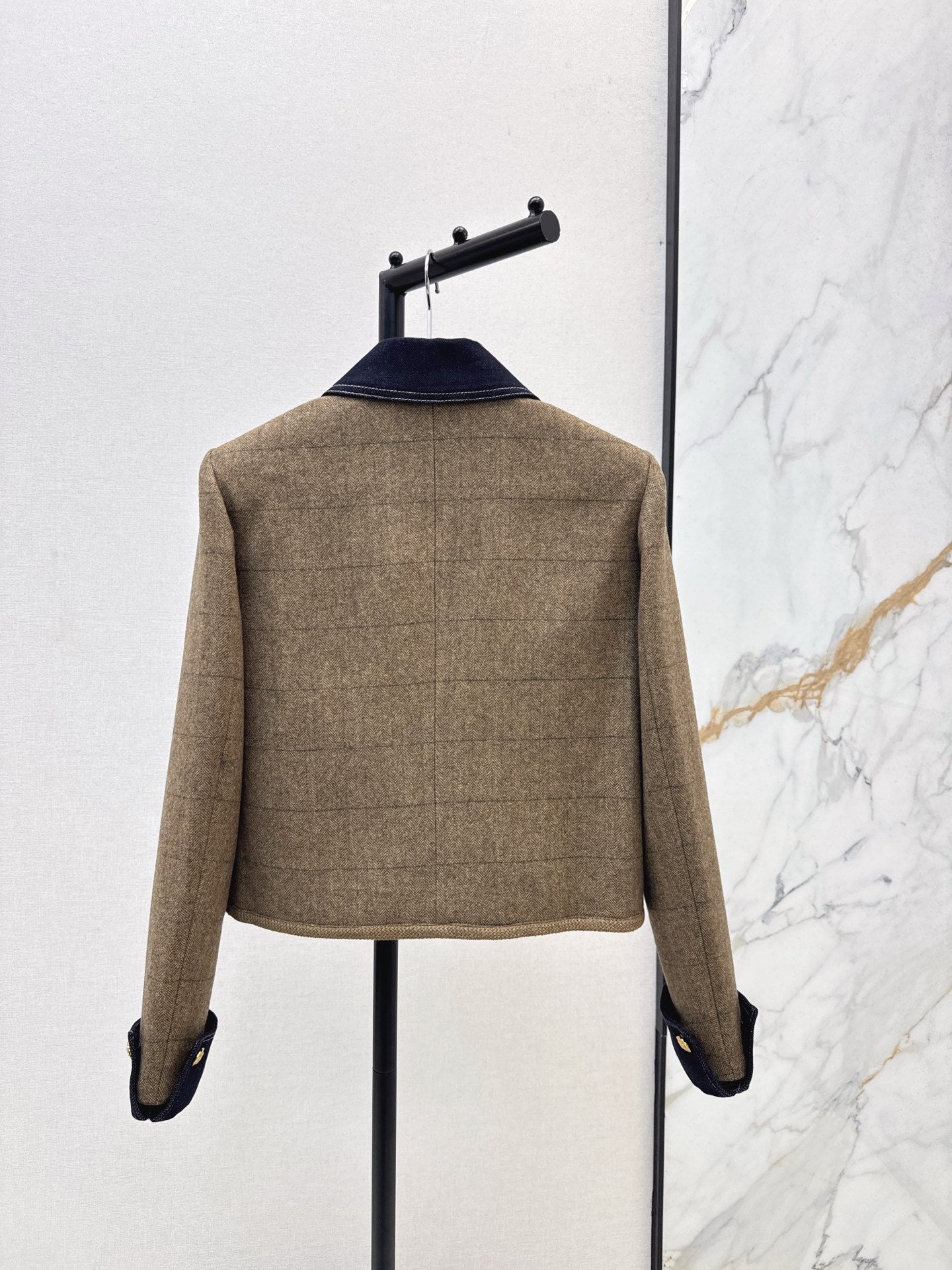 Ce 25 New denim patchwork short jacket