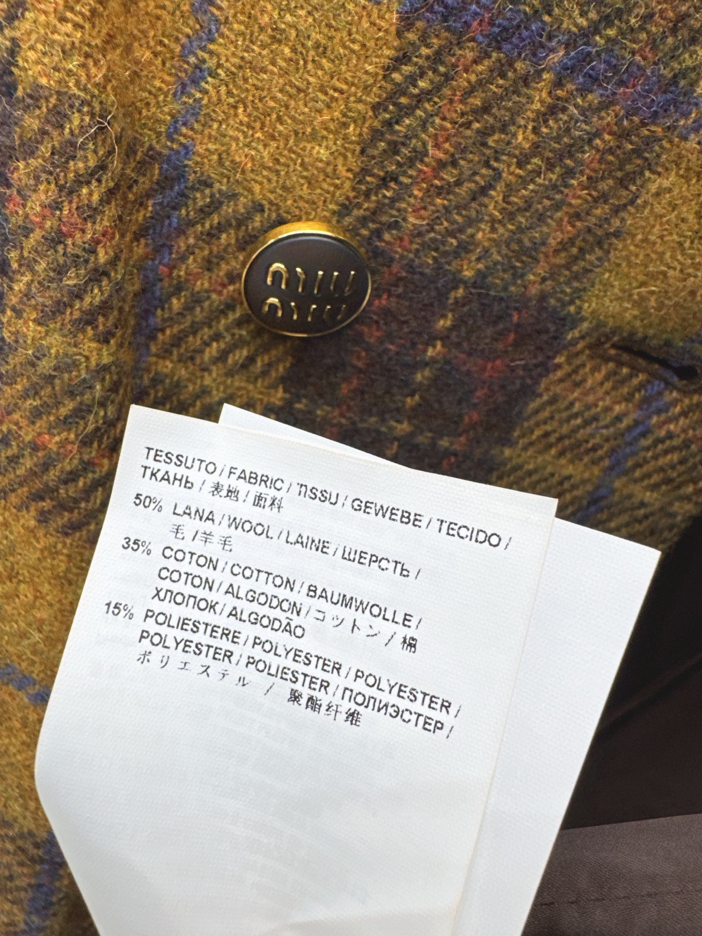 Mi 25 New wool retro plaid jacket