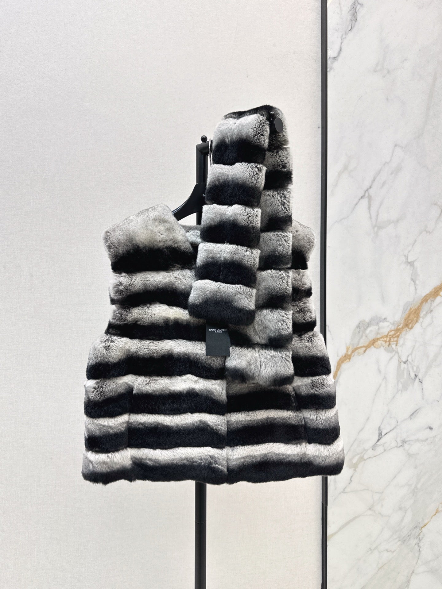 Y 25 My Neighbor Totoro Rabbit Fur Series Scarf + Vest(GRAY/BROWN/WHITE)