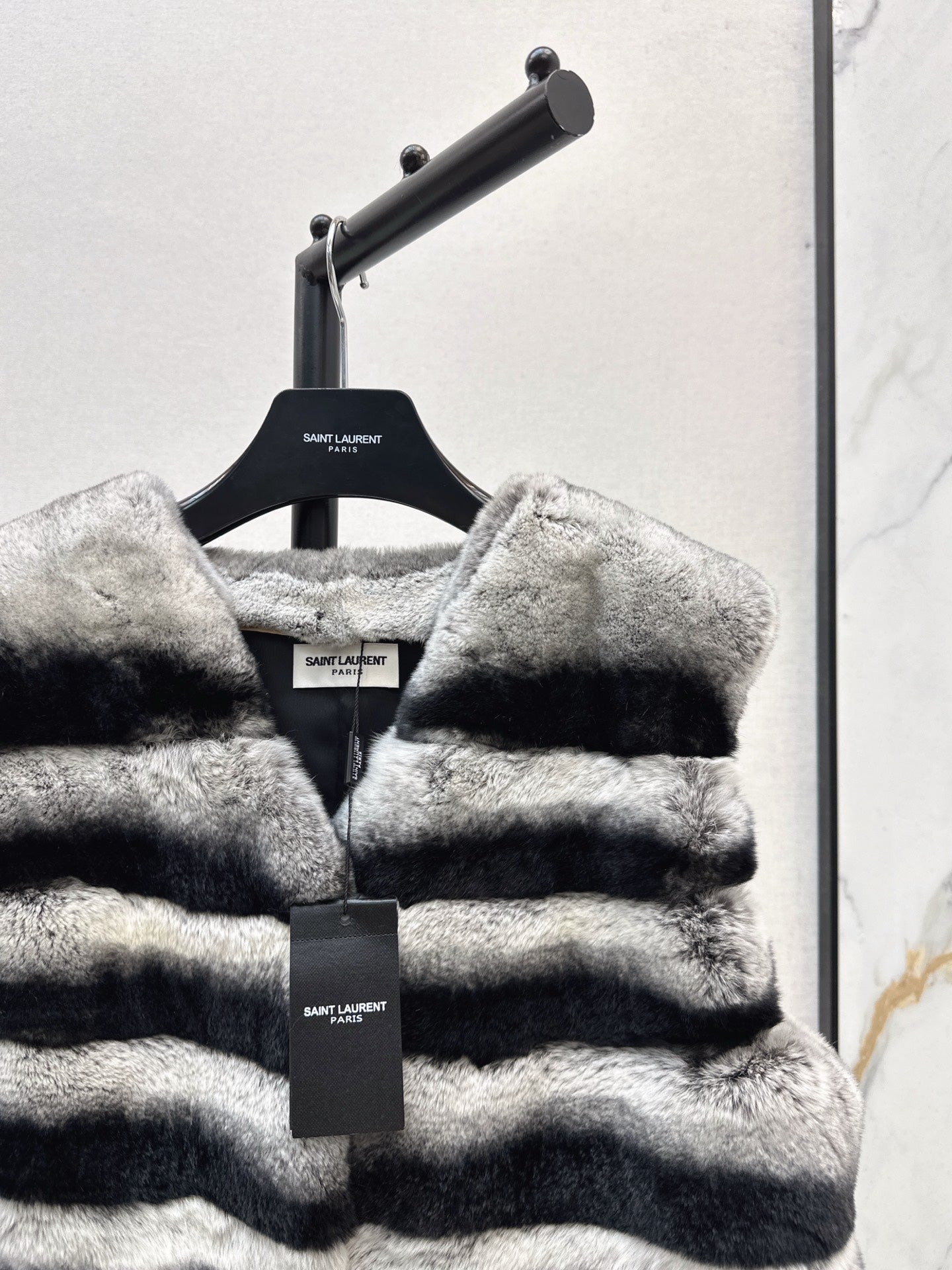Y 25 My Neighbor Totoro Rabbit Fur Series Scarf + Vest(GRAY/BROWN/WHITE)