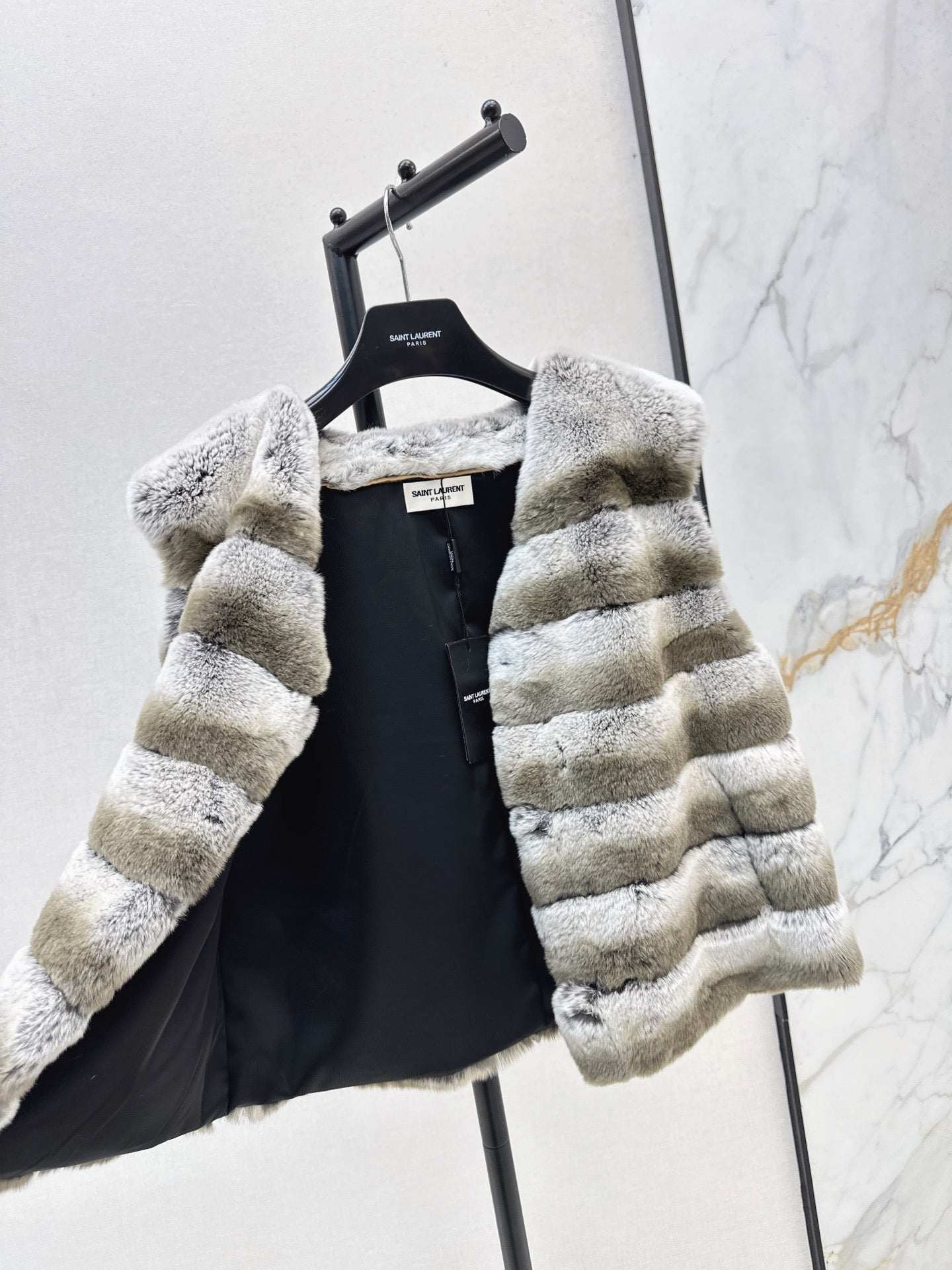 Y 25 My Neighbor Totoro Rabbit Fur Series Scarf + Vest(GRAY/BROWN/WHITE)