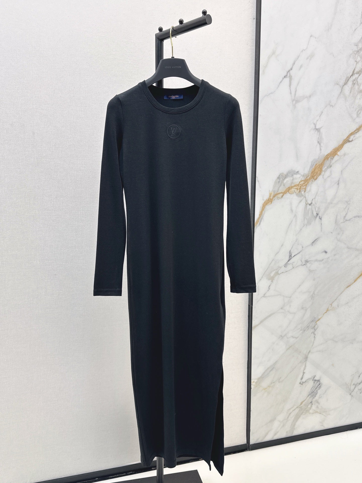 L 25 New Slim Logo Bottoming Dress(WHITE/BLACK/BROWN)