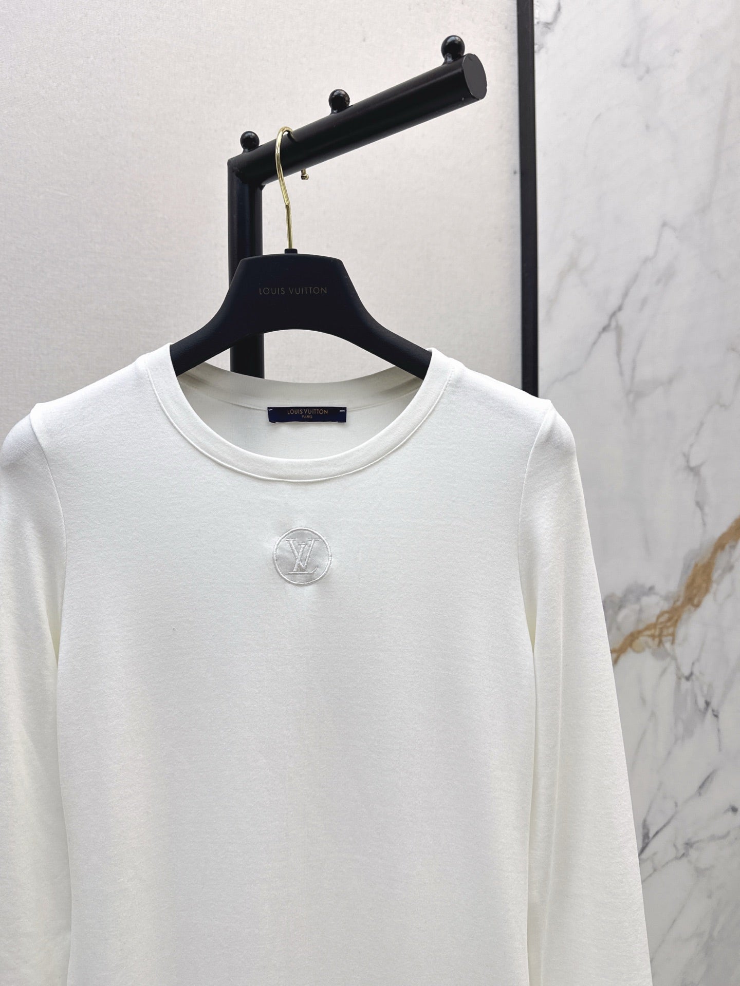 L 25 New Slim Logo Bottoming Dress(WHITE/BLACK/BROWN)