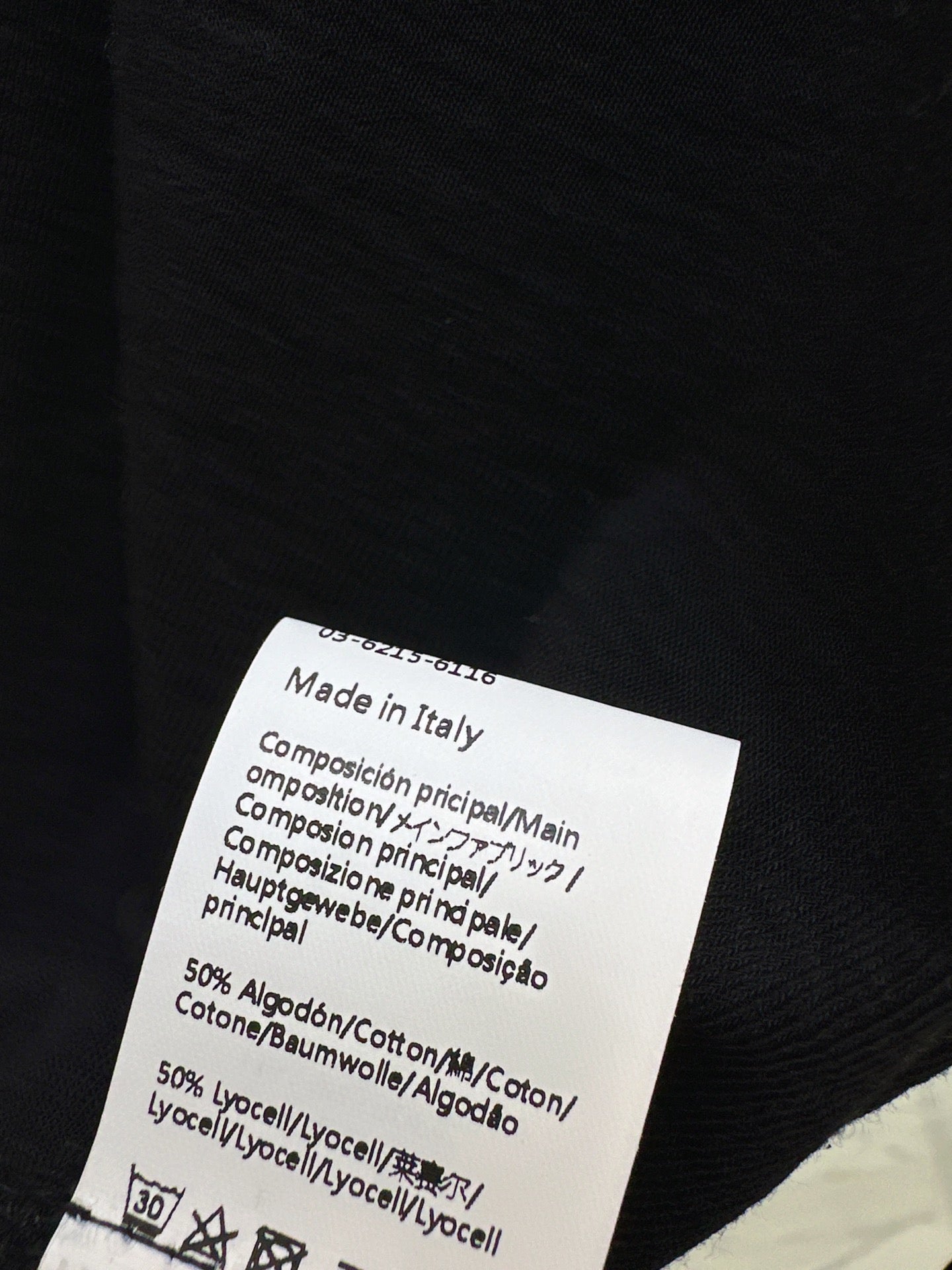 Lo 25 New hardware decoration pure cotton long sleeve bottoming shirt(WHITE/BLACK)