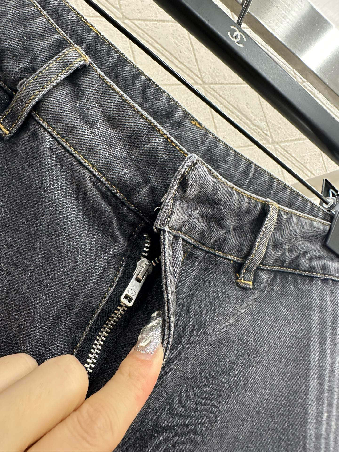Di 25 Hooded plush denim jacket+pants set