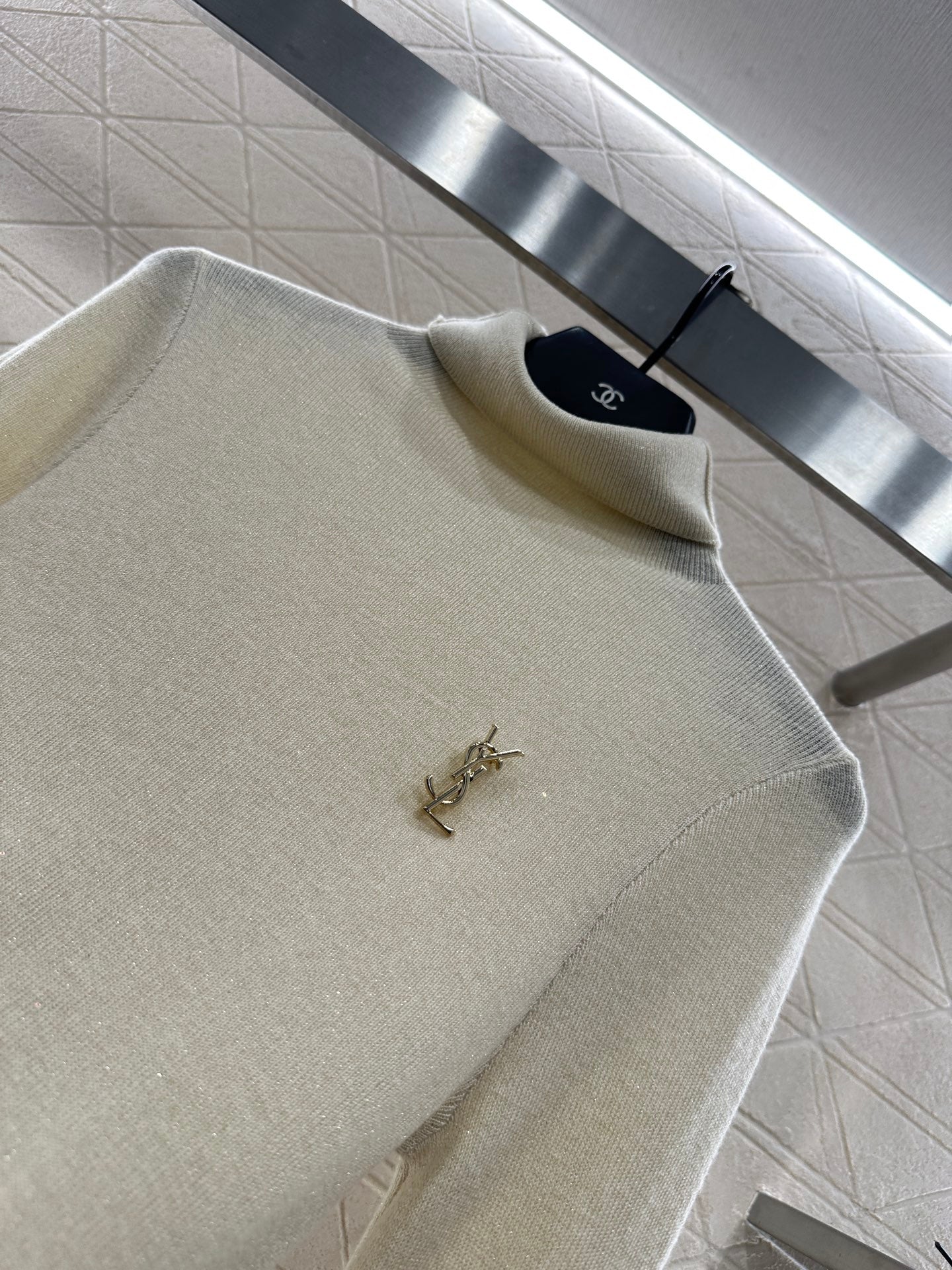 Y 25 Turtleneck brooch wool base sweater(BEIGI/BROWN/BLACK)