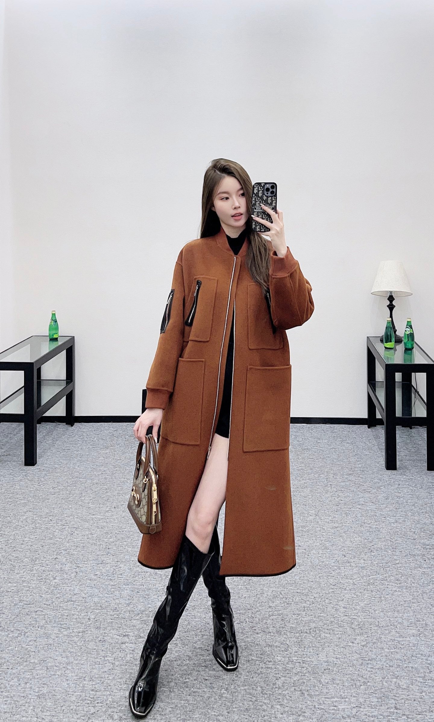 He 25 Long woolen coat