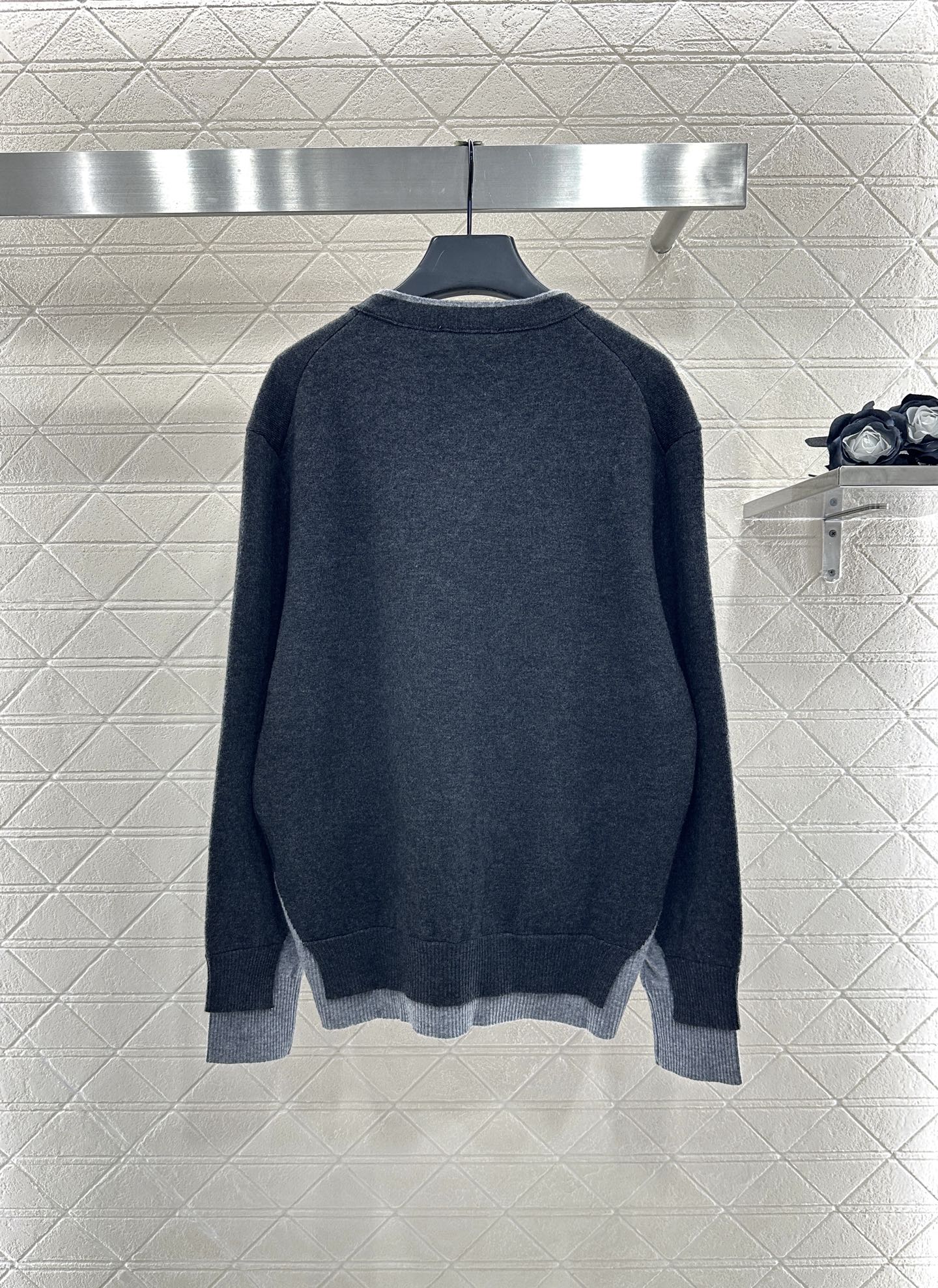 Mi 25 Fake two knitted wool and cashmere cardigans