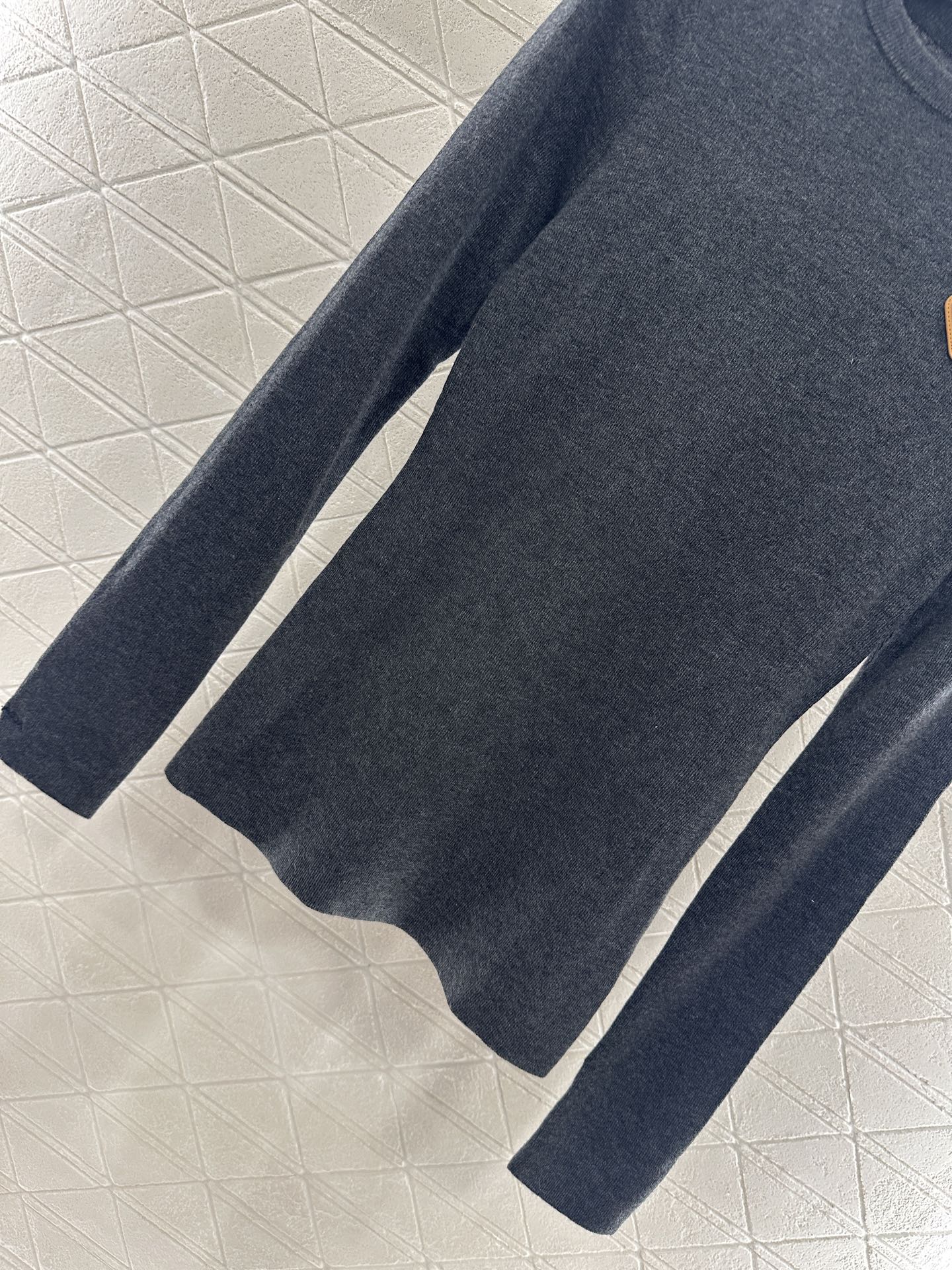 Pra 25 Slim fit round neck wool long sleeved shirt(BEIGI/GRAY/BLACK)