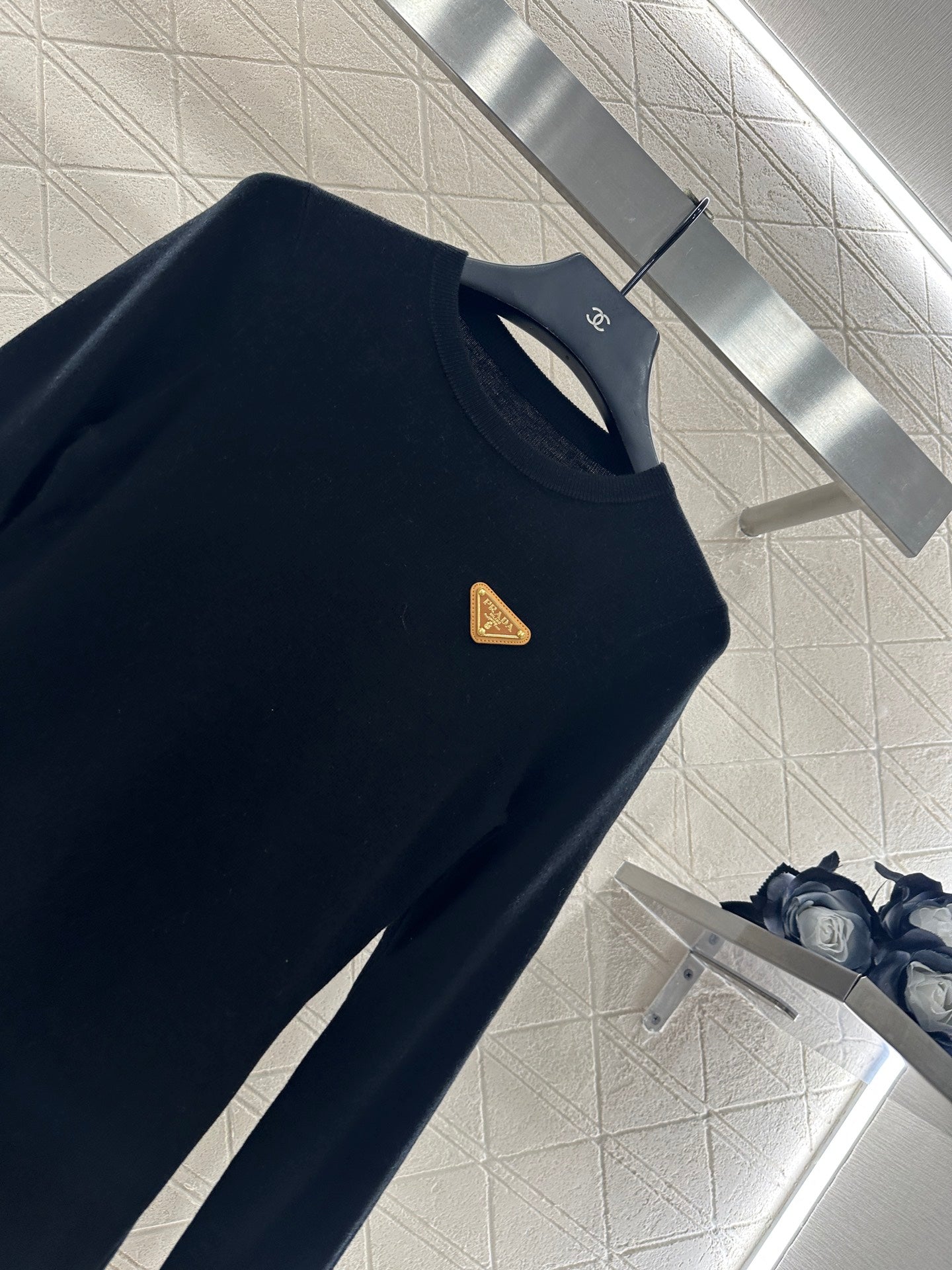 Pra 25 Slim fit round neck wool long sleeved shirt(BEIGI/GRAY/BLACK)