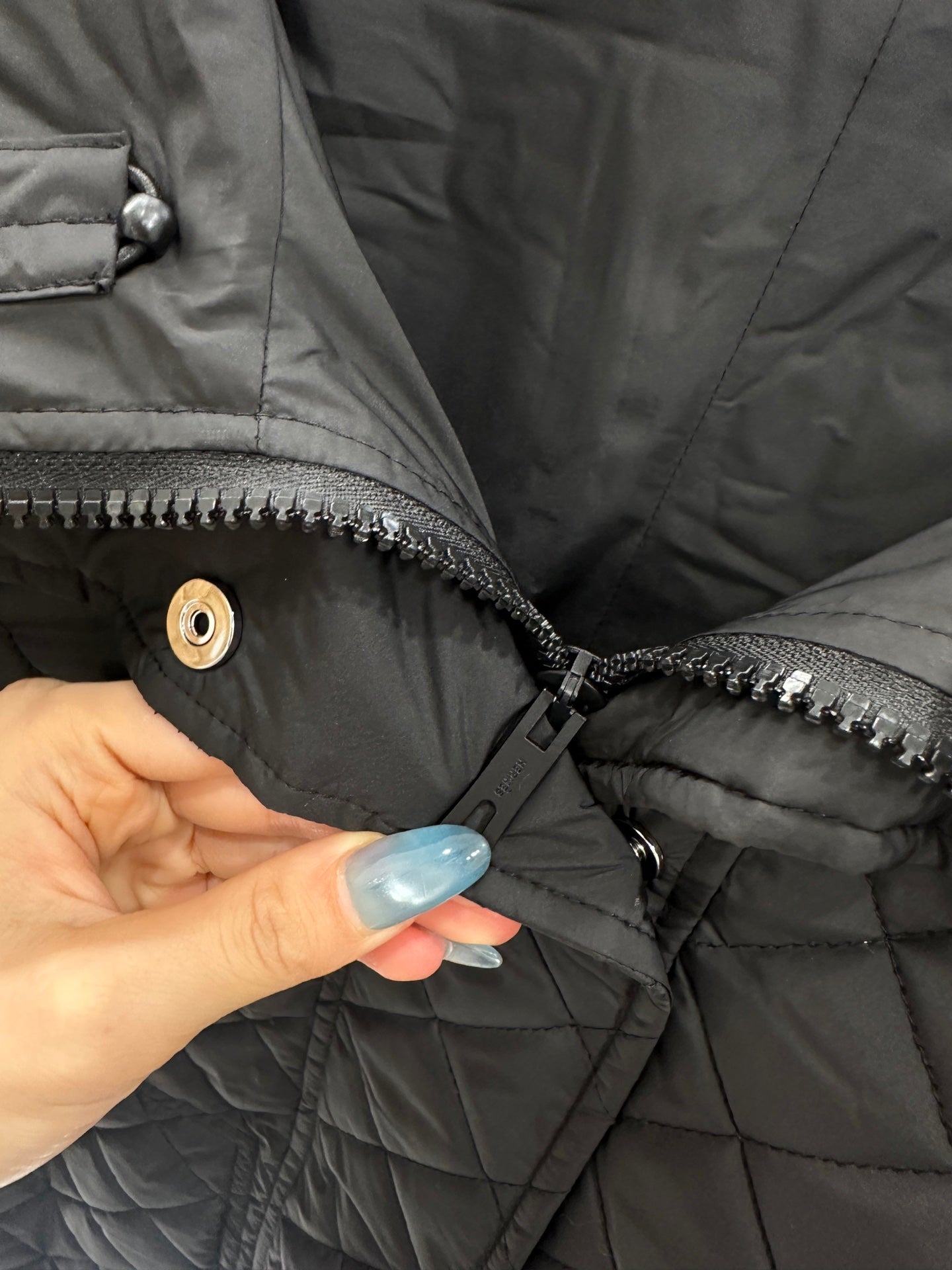 He 25 Lingge hooded down cotton jacket