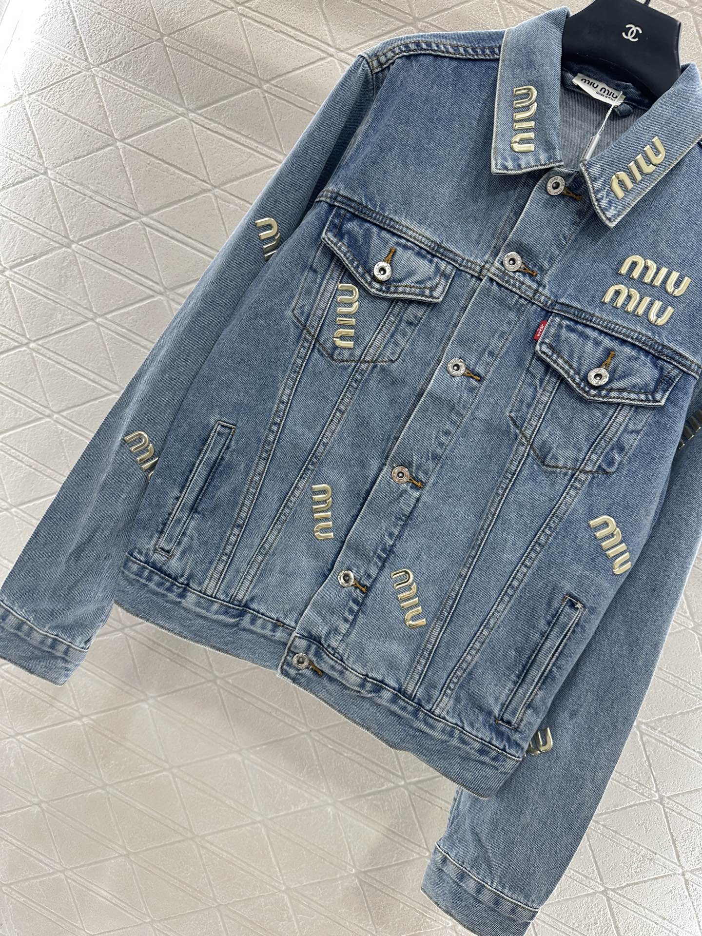 Mi 25 Tailored logo denim jacket